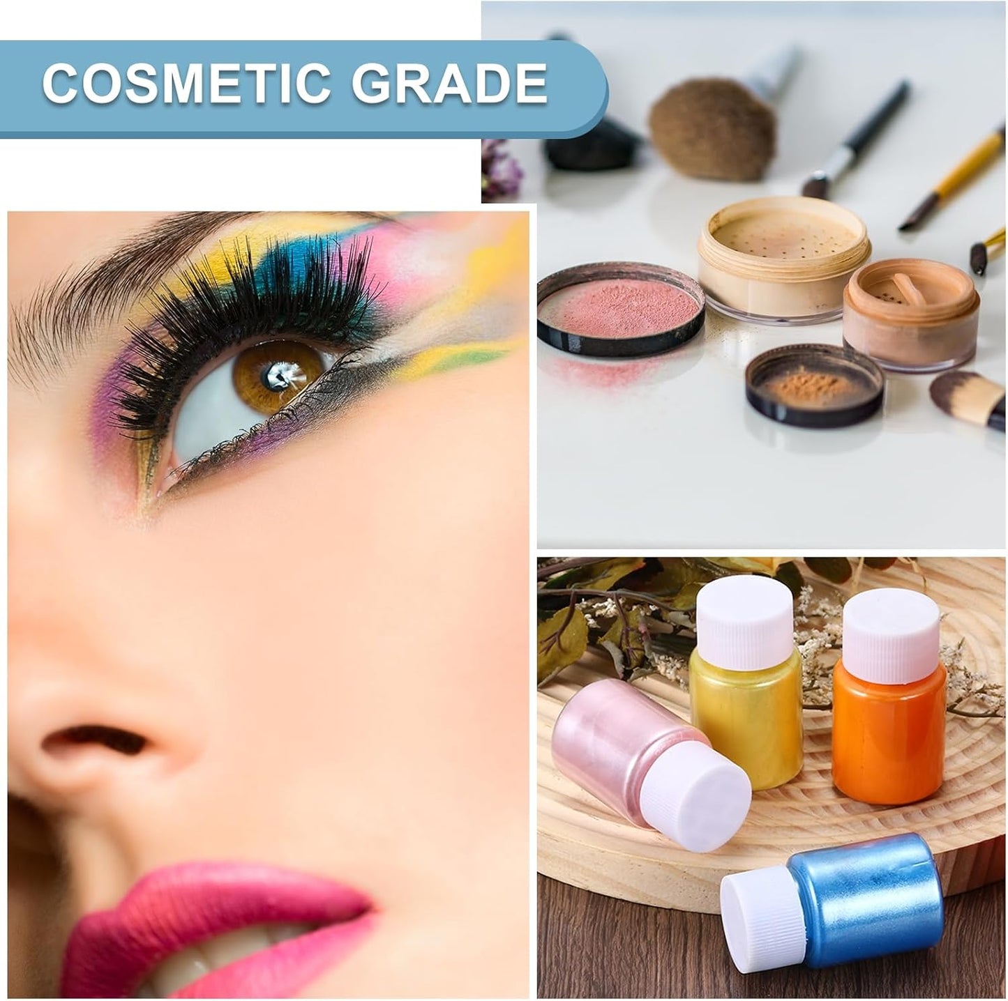 uxcell 10g/0.35oz Cosmetic Grade Mica Powder, 600 Mesh Mica Powder Natural Resin Epoxy Pigment Powders for Casting Resin, Candle Dye, DIY Nail Polish and Lip Gloss, Ochre