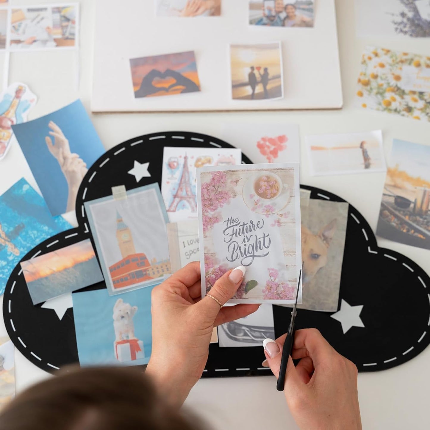 20 Sheets Holographic Sticker Paper,8.5x11 Inch Clear Printable Vinyl Sticker Papers,Self-Adhesive Waterproof for Inkjet/Laser Printer（Clear）