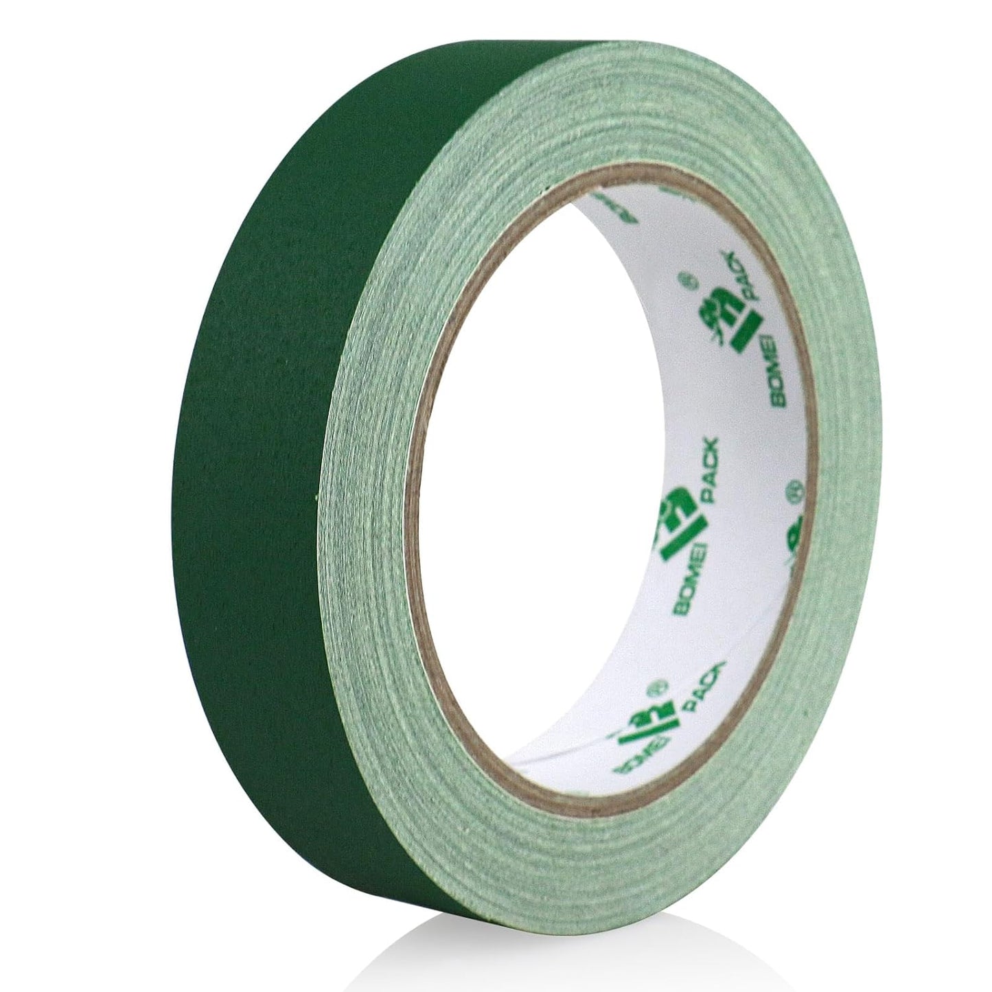 BOMEI PACK Dark Green Gaffer Tape, Matte Non-Reflective, 1inch x 20yds No Residue Hand Tear Self-Adhesive Tape for Labeling, Cable, Stage, Photo Studio, Painters and Duct Repair, 1 Pack