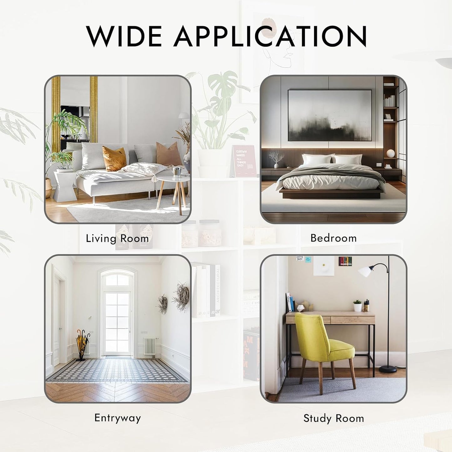 Wooden 9-Cube Storage Organizer with Closed Back Panel, 11in Cube Shelf Opening, Bookshelf, Display Shelf,Closet Cabinet for Home and Office,Embossed White