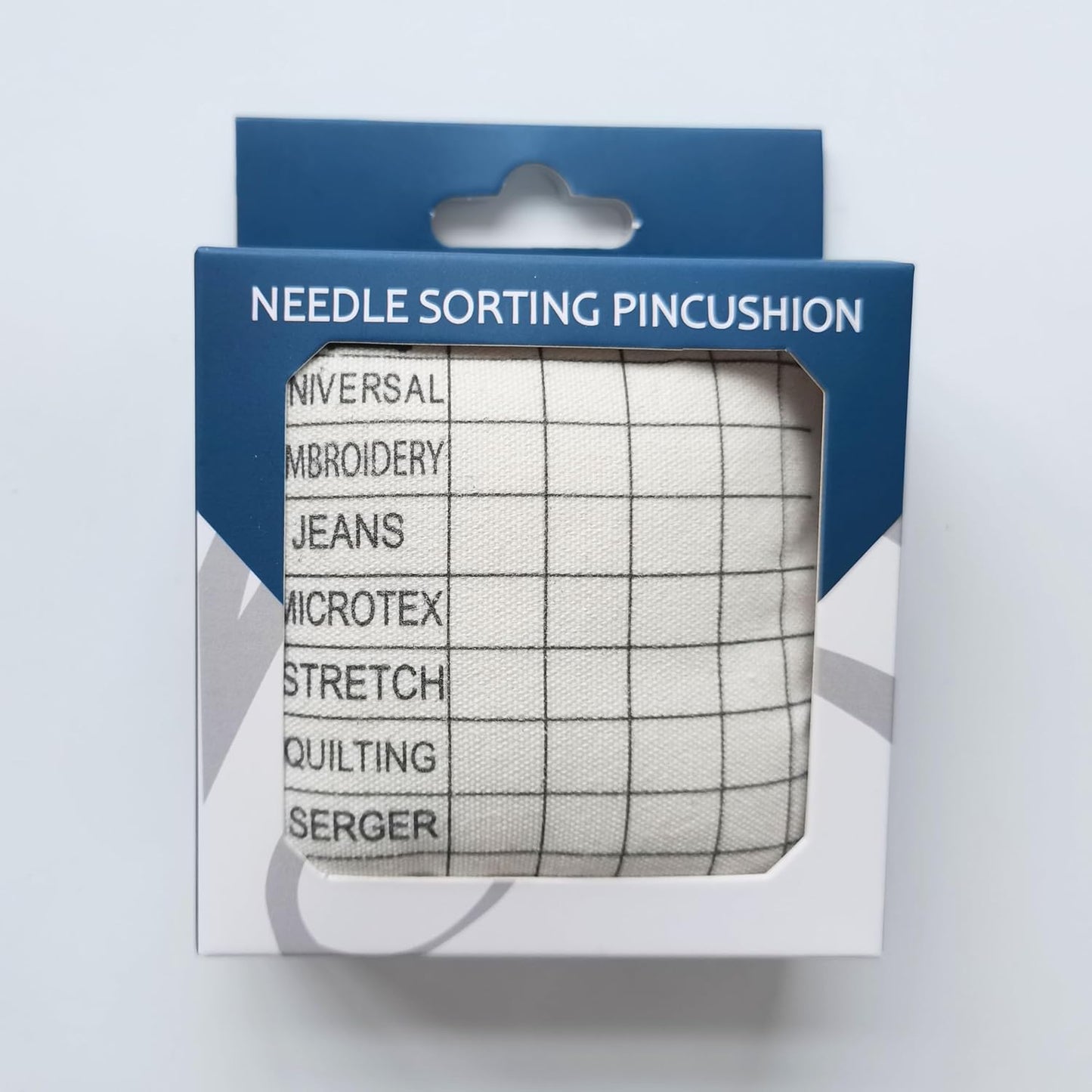 HONEYSEW Needle Sorting Pincushion – Sewing Pin Holder Pin Cushion Organizes Sewing Machine Needles for Fast, Easy Identification – Sorts 5 Sizes and 7 Types of Universal and Embroidery Needles