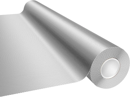 Mylar Film Roll 4FT x 60FT,6 Mil Silver Diamond Film Foil Roll,Heavy-Duty Reflective Film for Grow Room,greenhouses,Grow Tent Systems