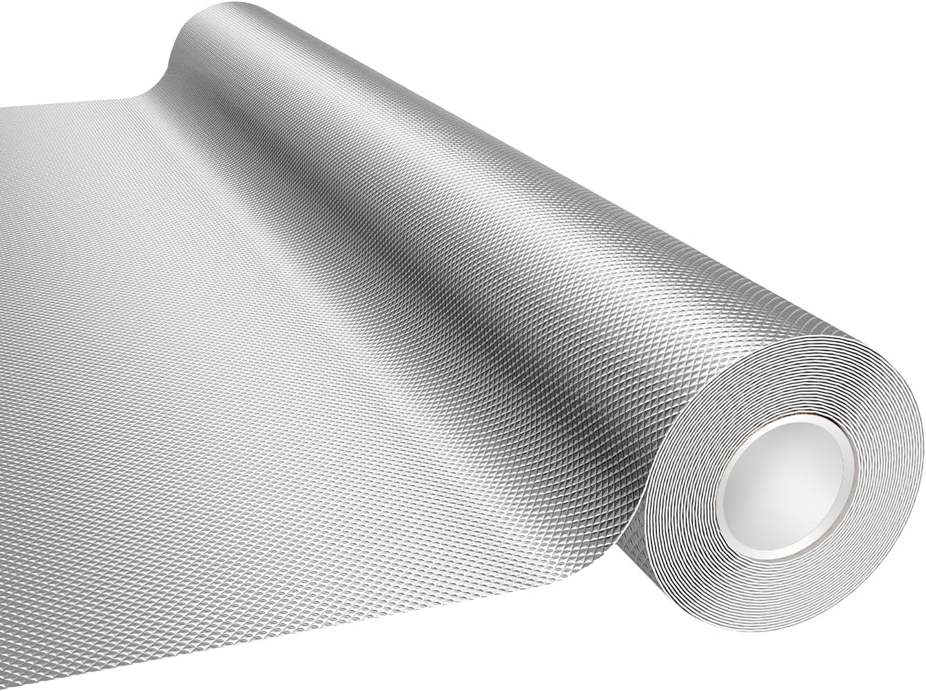 Mylar Film Roll 4FT x 120FT,6 Mil Silver Diamond Film Foil Roll,Heavy-Duty Reflective Film for Grow Room,greenhouses,Grow Tent Systems