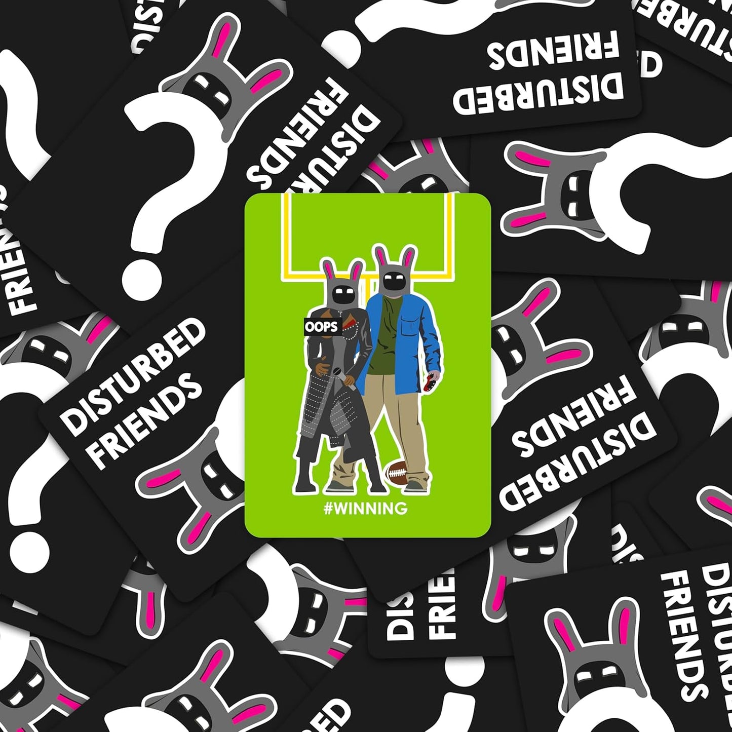 Disturbed Friends Party Game - Find Out Who Your Friends are! Hilarious Card Game for Adults, Friends, Family, College Students, Fun Parties and Board Games Night with Your Group