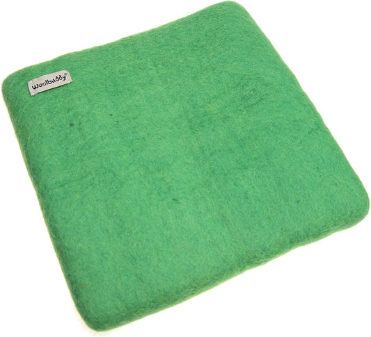 Woolbuddy Needle Felting Pad – Green Wool Mat 10x10x1.5" – Foam Alternative Base for 3D, Wet, & Dry Felting Crafts