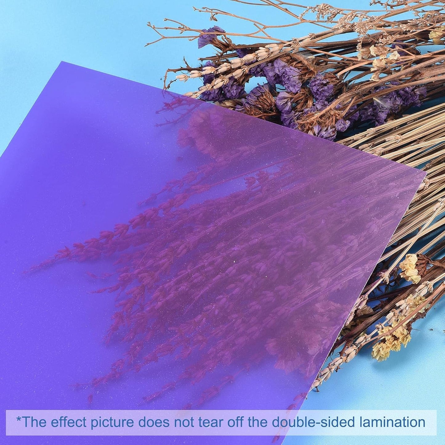 uxcell 4Pcs A4 Gel Light Lighting Filter Overlay Transparent Color Correction Plastic Vinyl PVC Sheets Photography Television Purple,0.3mm