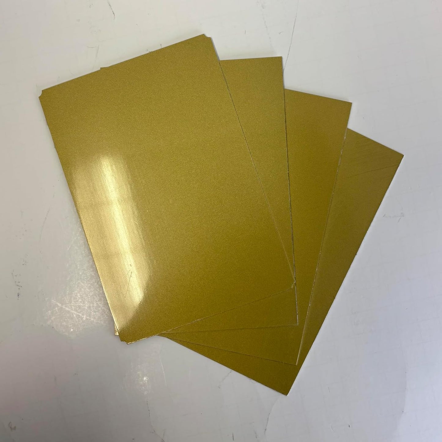 Blank Metal Plates for Laser Engraving - 4 Pack | Aluminum Sheets 0.020" Thick | CO2, Diode, Fiber Laser Compatible | Multiple Sizes & Colors (Gold (engraves black), 1x11.25 inch)