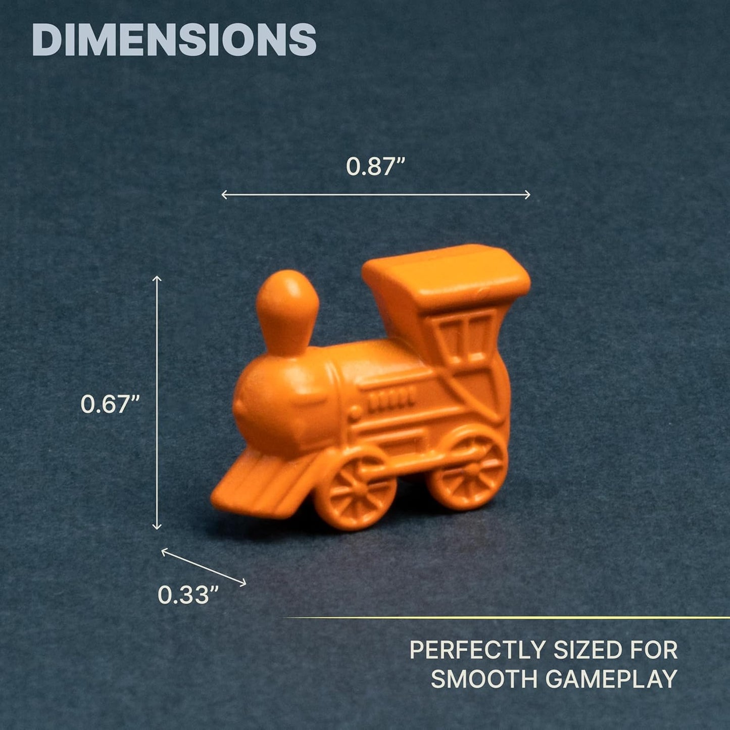 Queensell Set of 10 Metal Mexican Train Trains – Mexican Train Accessories for Classic Domino Game – Mexican Train Game Pieces for Mexican Train Dominoes