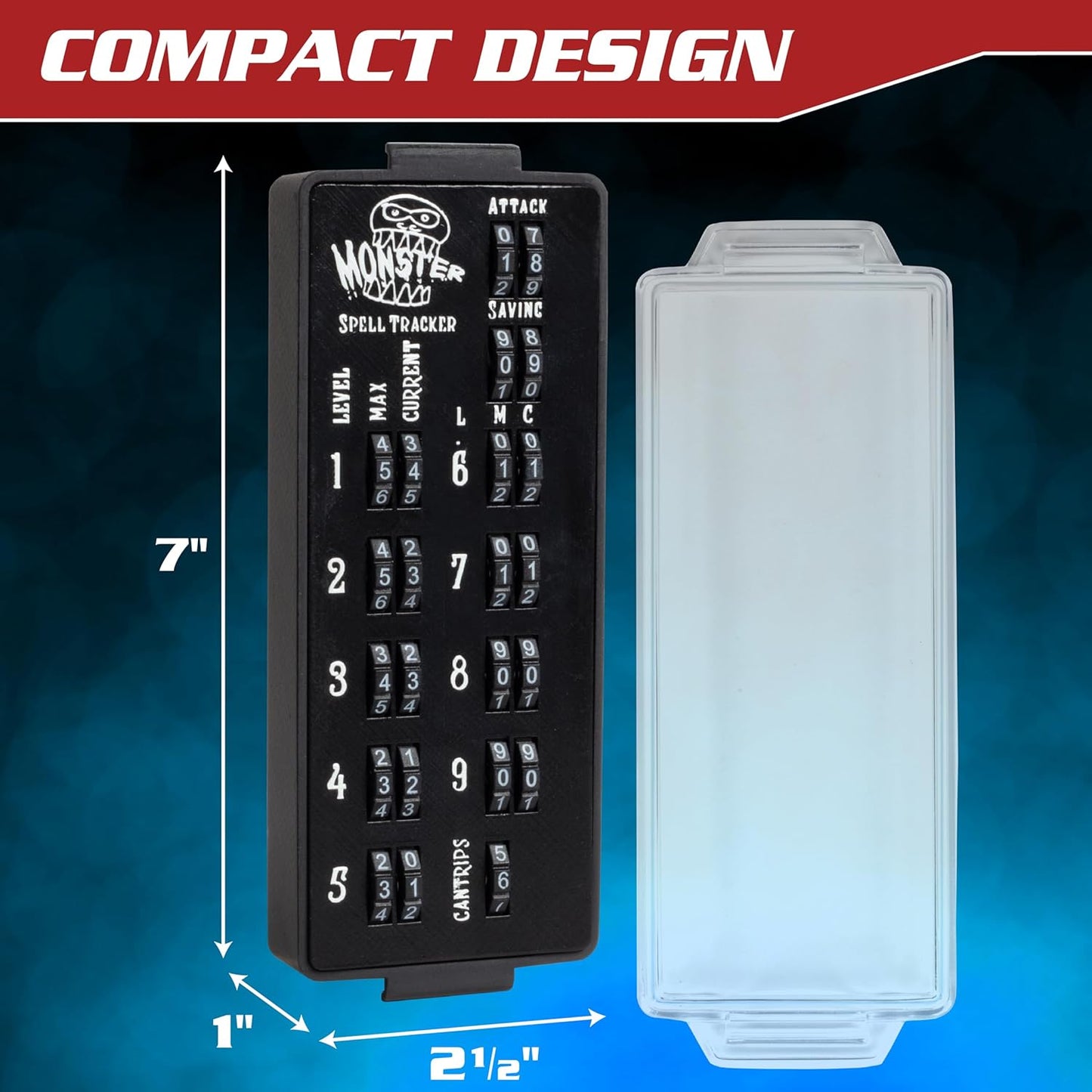 Ultimate RPG Spell Tracker for DND (4 pk)- Keep Track of All Magic Stats, Levels, Modifiers Easily w Adjustable Place-Locking Dials & Protective Cover- Compatible w Dungeons Dragons 5e Tabletop Games