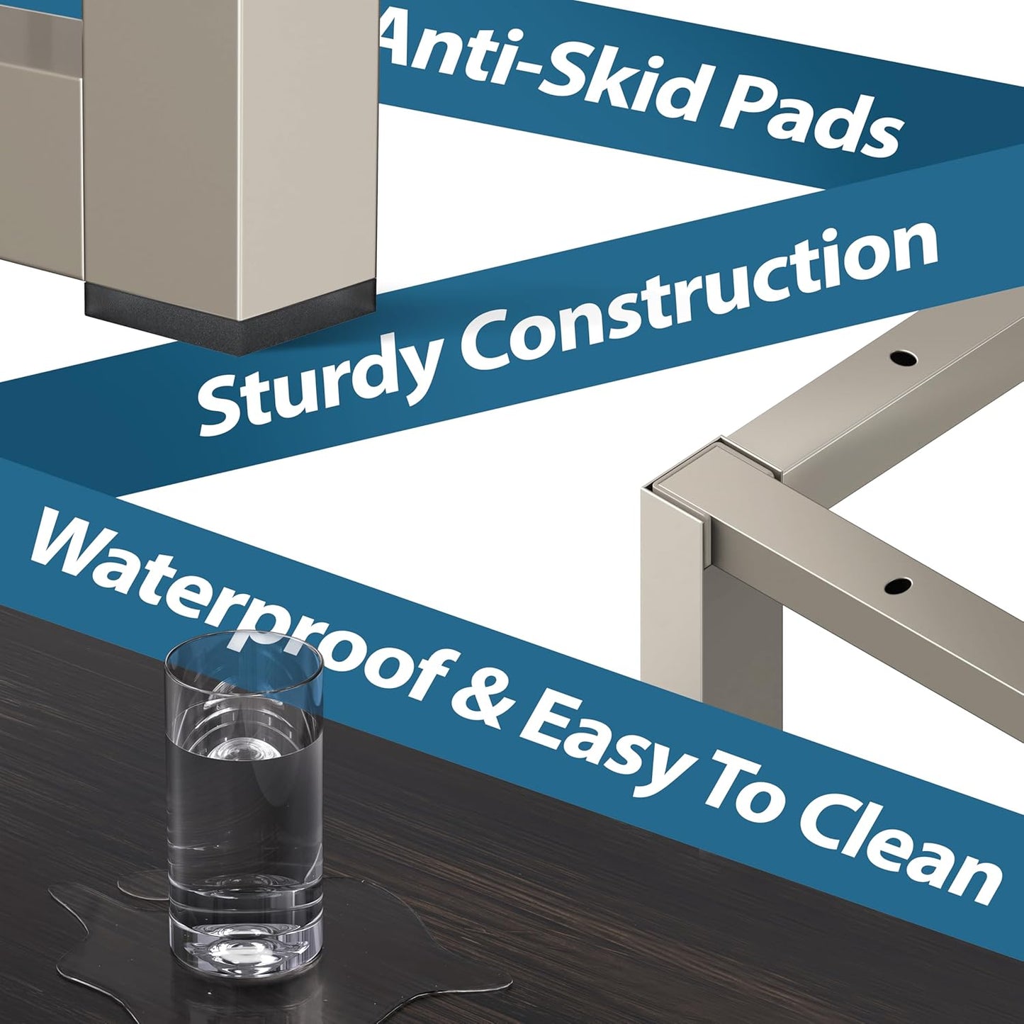 SHW Mission 40-Inch Home Office Computer Desk, Espresso