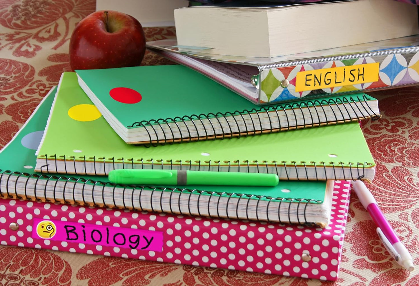 ChromaLabel 1 Inch Round Colored Stickers, High Visibility Removable Color Coding Labels, Easy to Write On Colored Sticker Dots - 1000 Stickers per Dispenser Box, Matte Finish Fluorescent Green