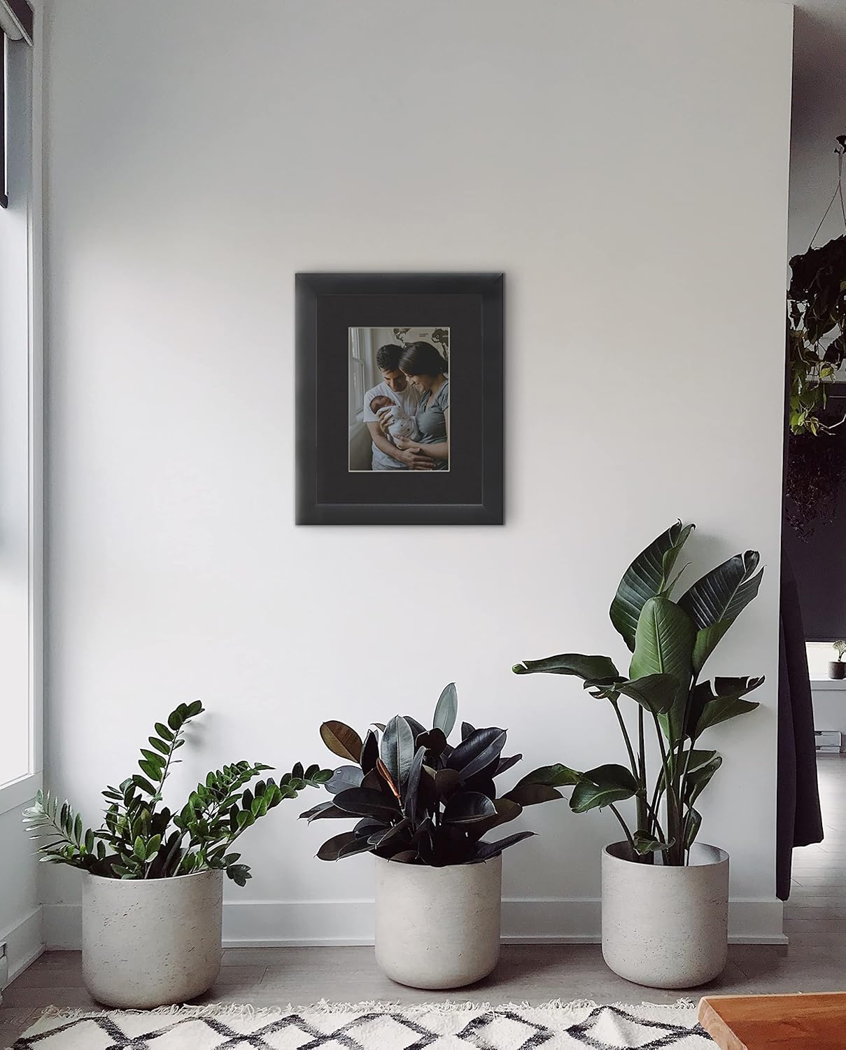 Craig Frames B221 Pre-cut Mat Board for 9x12 Print, 12x16, Smooth Black