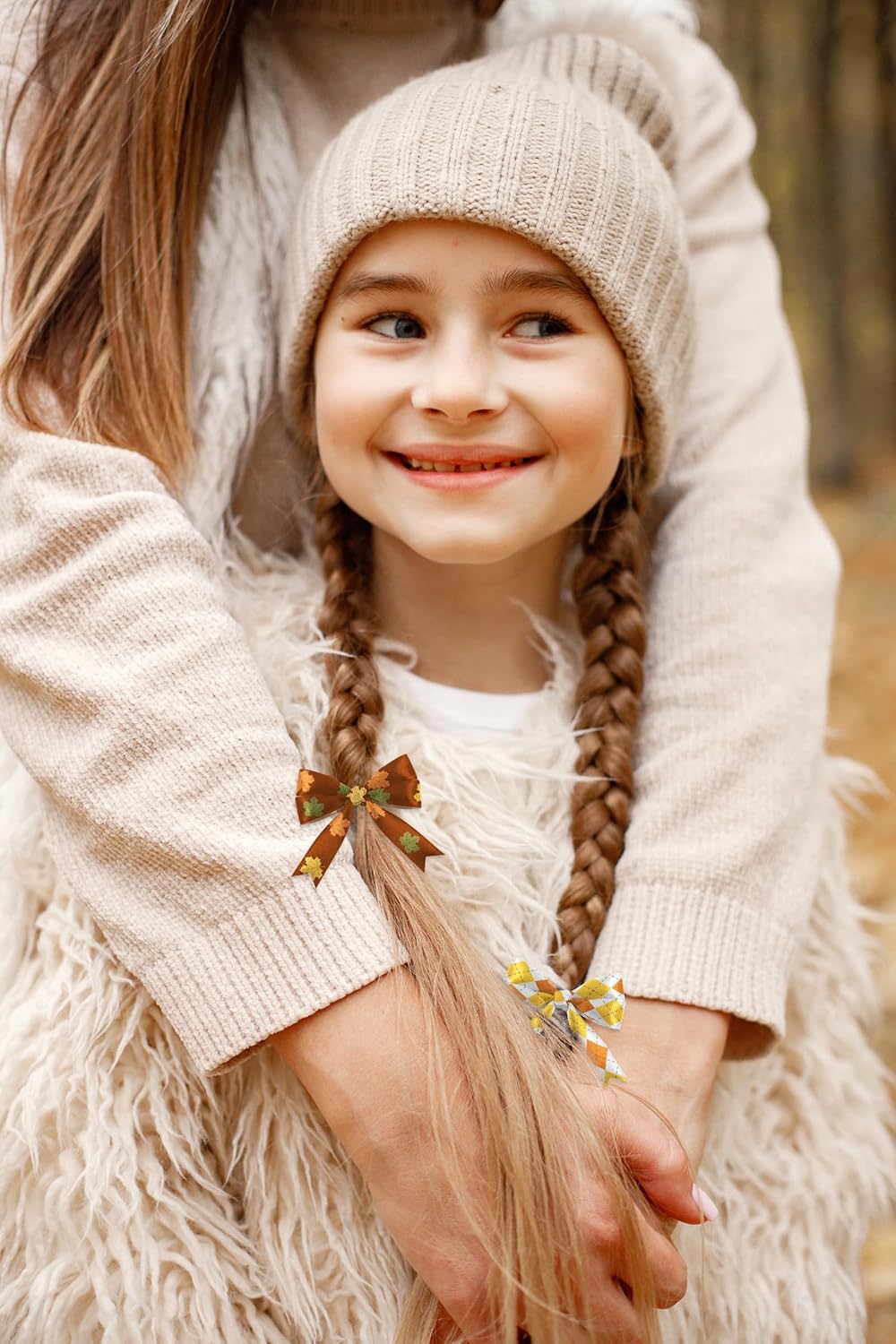 6 Rolls 30 Yards Thanksgiving Fall Ribbons Autumn Harvest Ribbons for Craft Wrapping Orange Pumpkin Maple Leaf Grosgrain Ribbon for Wreath Bows Thanksgiving Party Home Decoration 3/8 Inch