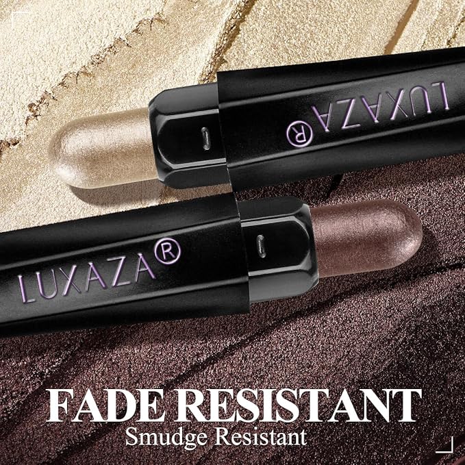 Neutral Eyeshadow Stick Makeup 6PCS Set, Metallic Shimmer Matte Cream Eye Shadow Eyeliner Brightener Pencil Crayon - TAUPE MAUVE