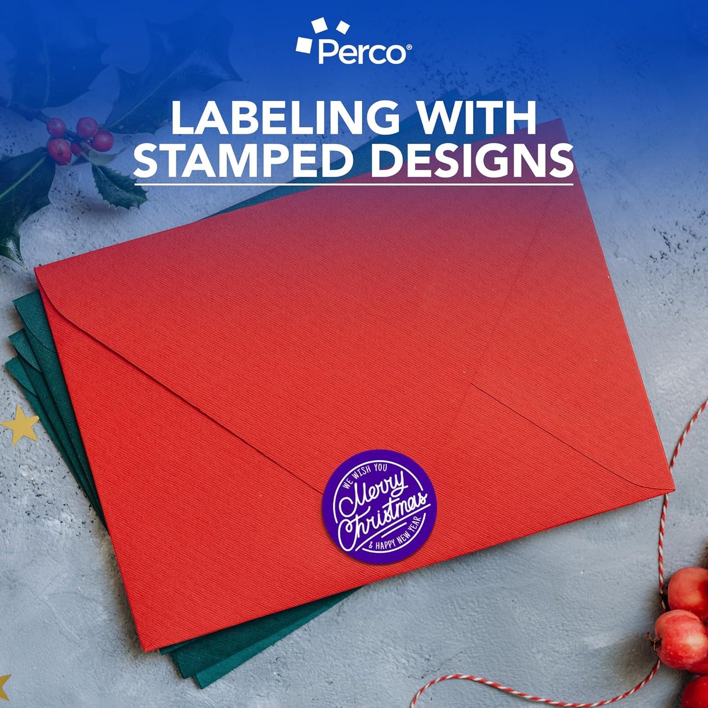 Perco Purple 3-Inch Perforated Circle Dot Sticker Labels — 10 Rolls, 5,000 Round Stickers — with Permanent Adhesive for Moving Boxes, Sale Signage, Displays, Status Messaging—Made in USA