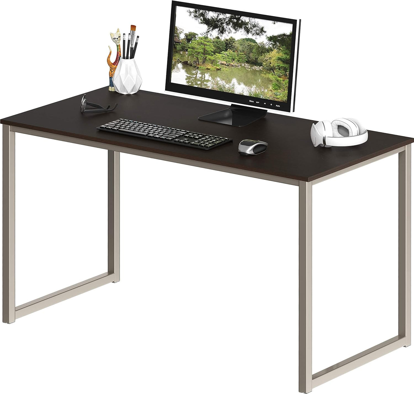 SHW Mission 40-Inch Home Office Computer Desk, Espresso