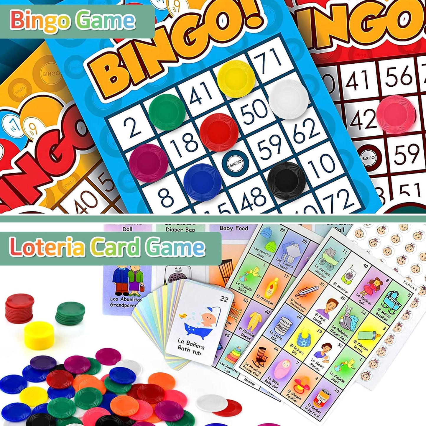 Coopay 500 Pieces 10 Colors Plastic Poker Chips, 1 Inch Bingo Chips Bulk Learning Counters Disks Poker Card Game, Counting Markers for Math Practice, Game Tokens and Teaching Rewards, 25 mm