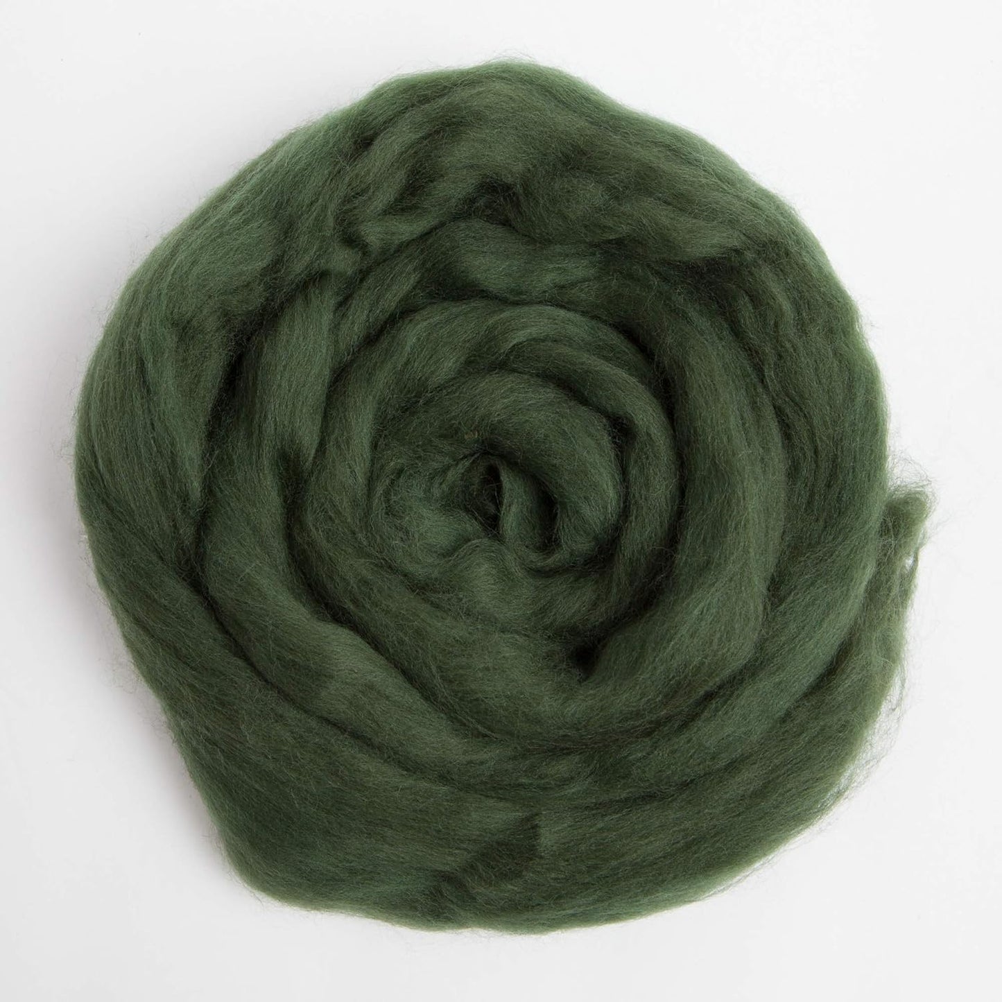 Desert Breeze Distributing 100% Natural Merino Wool Roving - Premium Combed Top Merino Roving Wool - Tapestry, Spinning, Wet Felting & Needle Felting Supplies - 21.5 Micron - 1 oz, Color Bottle Green