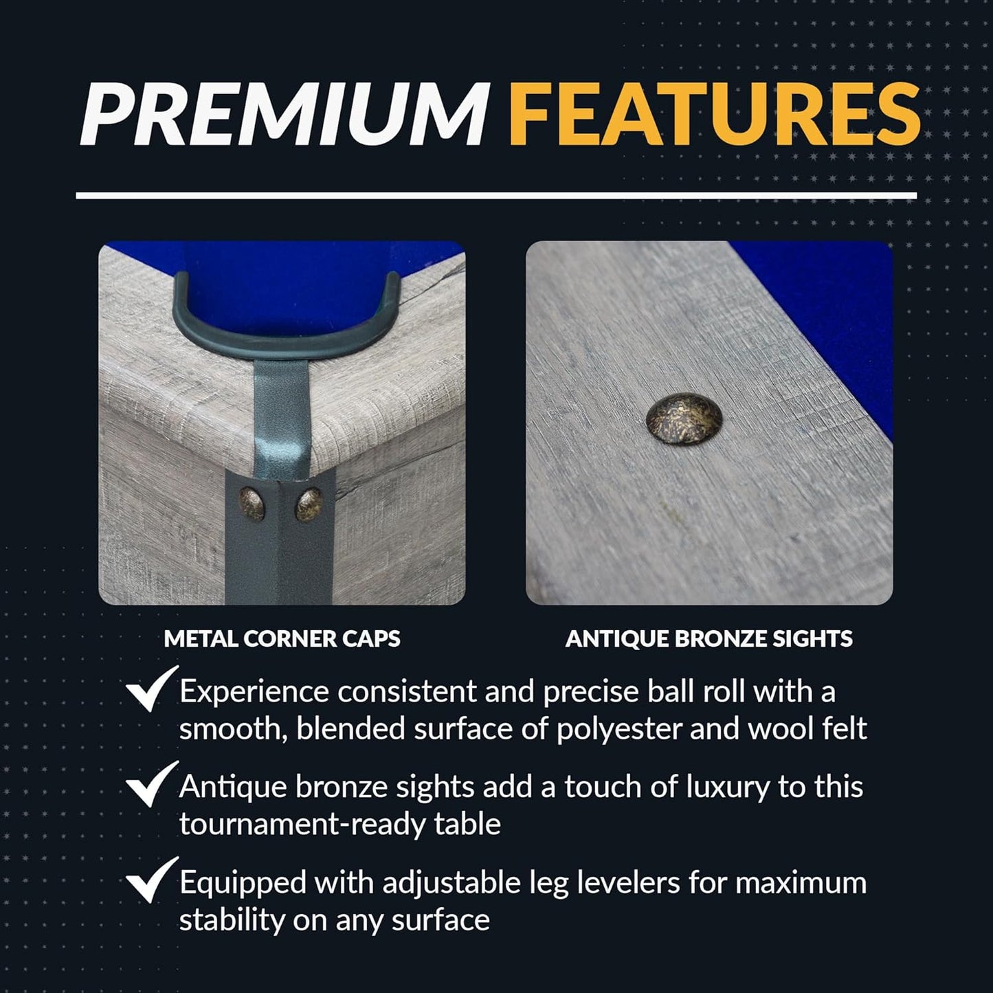 Hathaway Logan 7-ft Pool Table Combo Set with Benches - Rustic Gray with Blue Felt, Barnwood