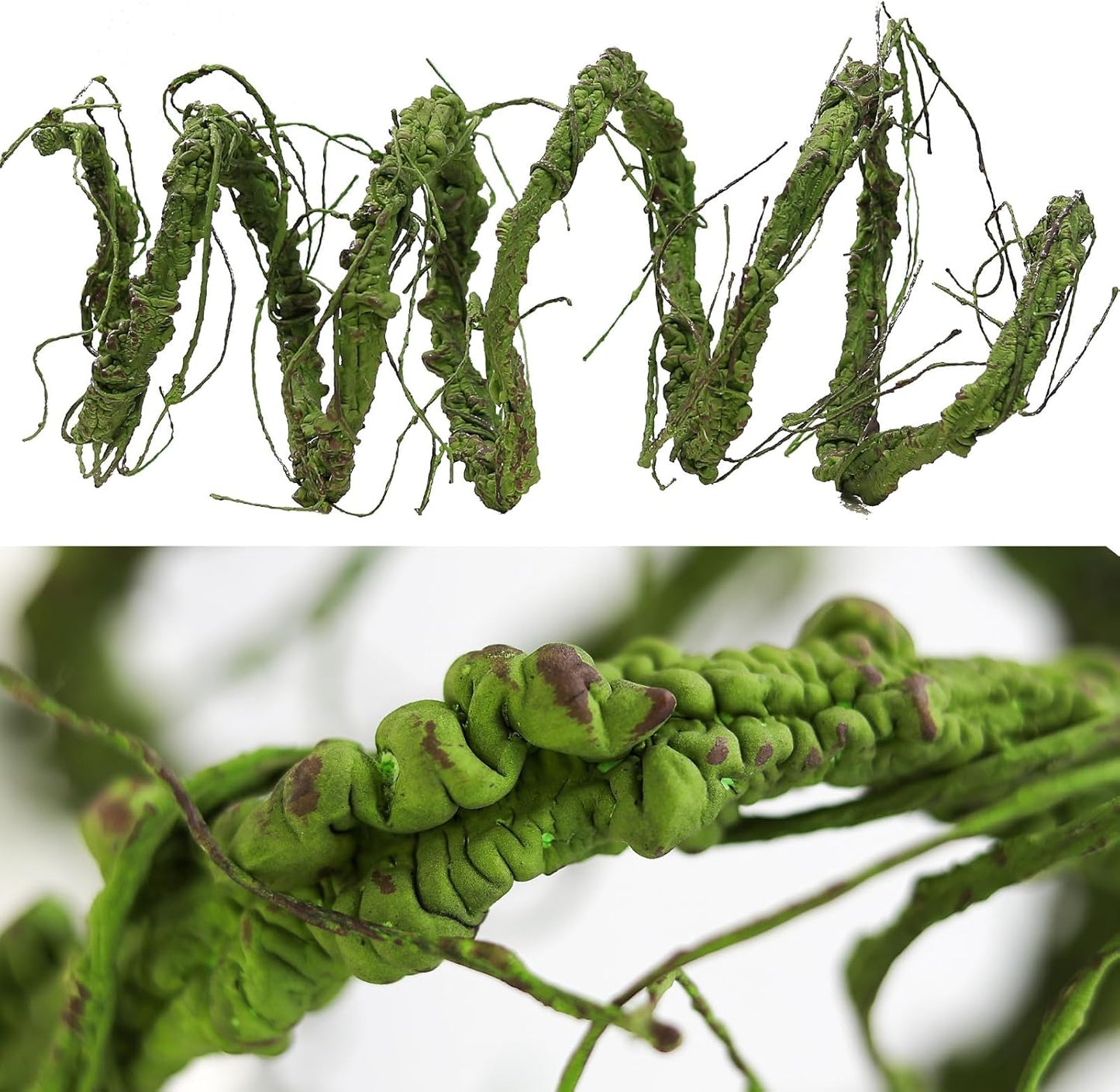 118 inch Big Artificial Green Tree Branches Ivy Grapevine Garland Fake Tree Trunk Wall Door Hanging Plants Twigs Moss for Garden Home Wedding Outdoor Jungle Leaves Room Decoration