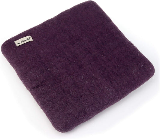 Woolbuddy Needle Felting Pad – Purple Wool Mat 10x10x1.5" – Foam Alternative Base for 3D, Wet, & Dry Felting Crafts