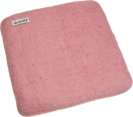Woolbuddy Needle Felting Pad – Pink Wool Mat 10x10x1.5 – Foam Alternative Base for 3D, Wet, & Dry Felting Crafts