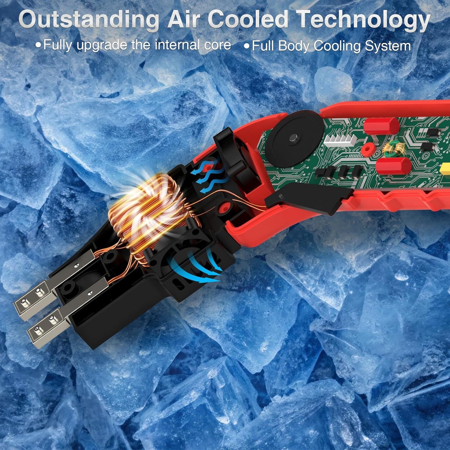 Hot Knife Cutting Tool Kit for Grooving/Sculpture/Cutting Air Cooled 200W (5 Blades) Pro Slotter Cutter Electric Hot Knife Foam Cutter for EPP, EPS, XPS, EVA, EPE, KT Board, Sponge