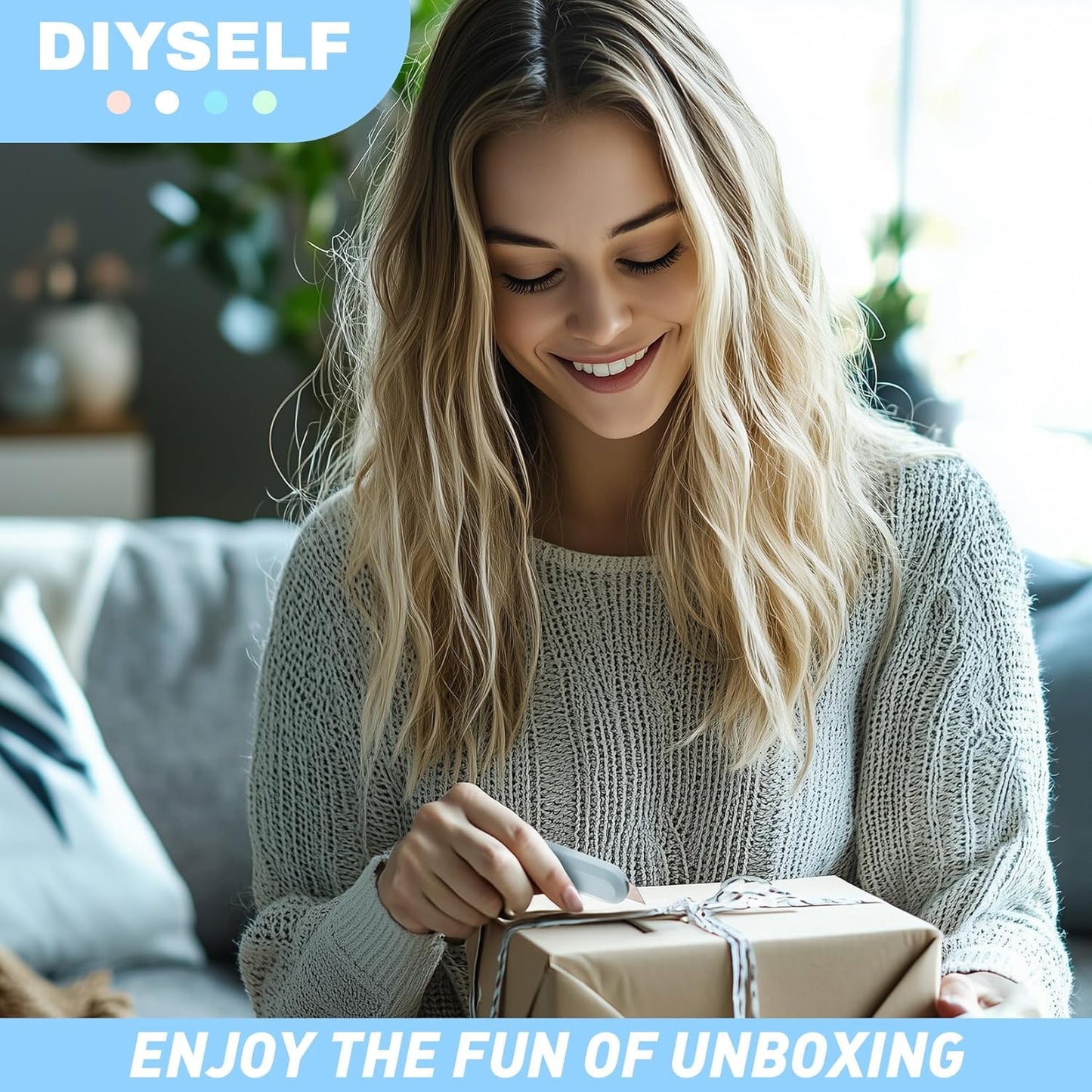 DIYSELF 16 Pack Box Cutter Utility Knife, Box Cutter Retractable, Letter Opener for Office, Cute Exacto Knife, Razor Knife, Automatic Rebound Box Cutters Bulk for Opening Gift Wrap and DIY Project