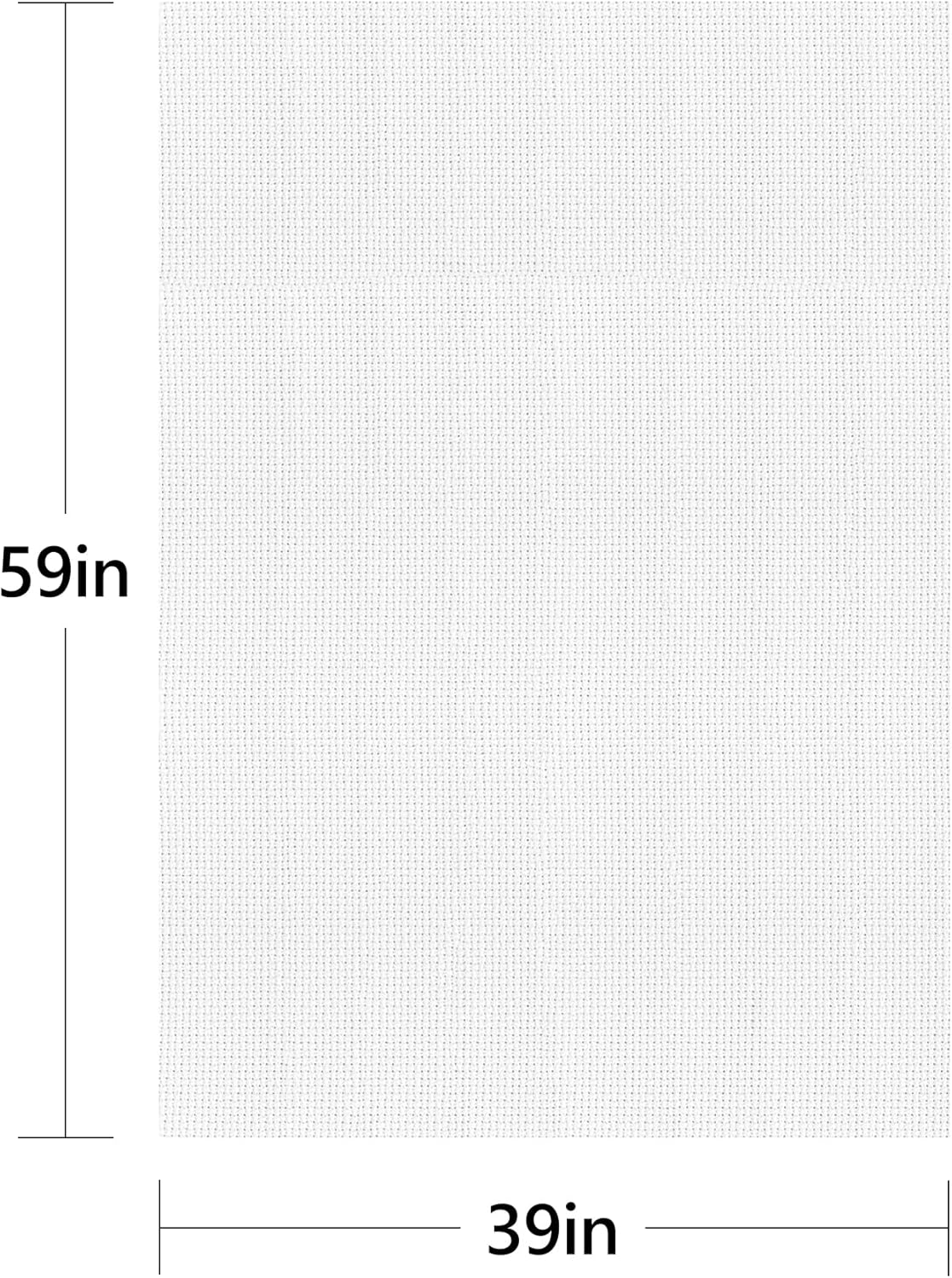 Cross Stitch Aida Fabric 16 Count, 59 by 39 Inch Large Size, Classic Reserve Cross Stitch Aida Cloth for Home DIY Embroidery Decoration