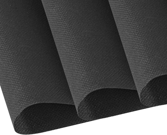 Cross Stitch Fabric 14 Count Aida Cloth 59 x 39 Inch Large Size Classic Reserve Cross Stitch Supplies Embroidery Fabric for Home DIY Craft Decoration Handmade, Black