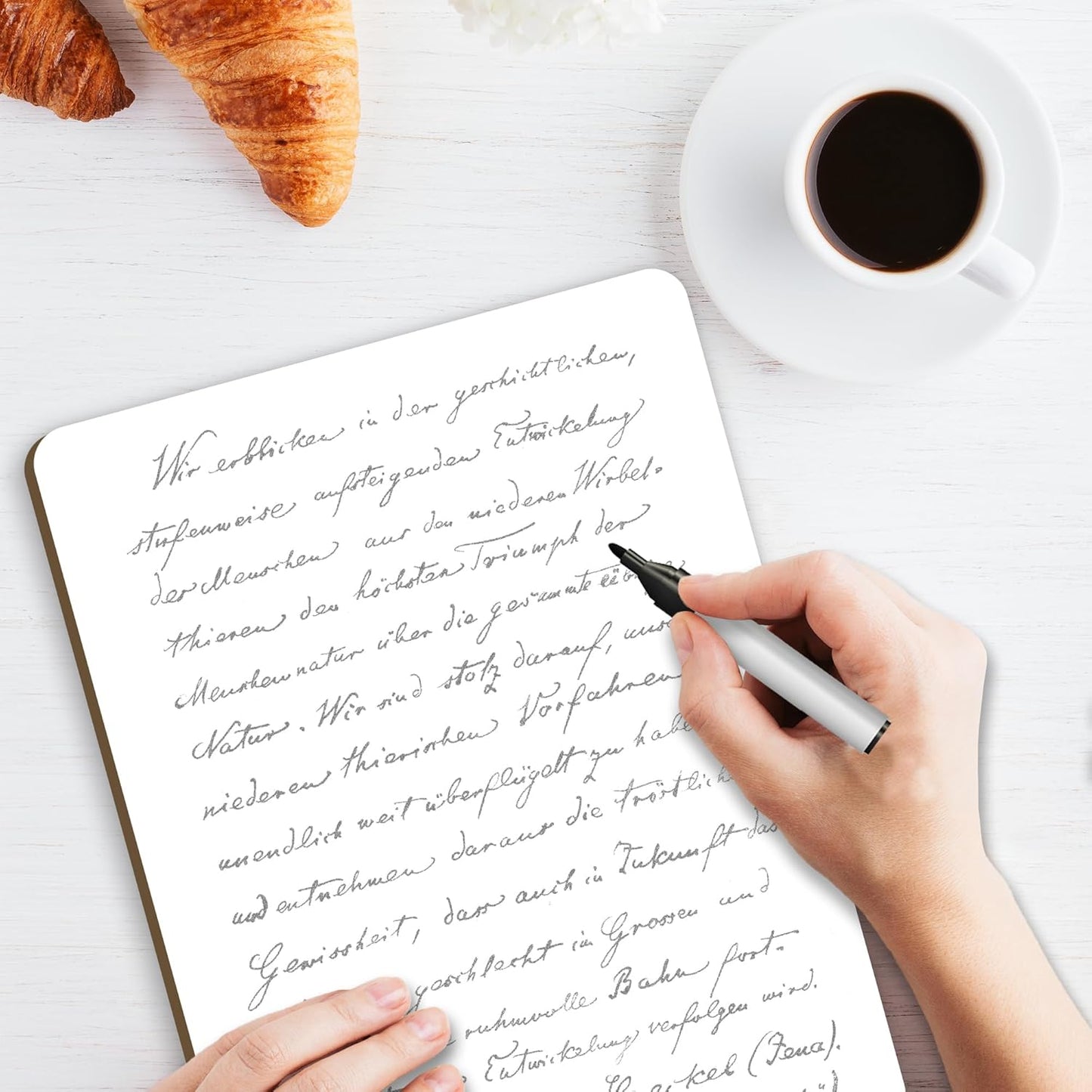 White Board Dry Erase Boards Classroom Pack Mini White Boards 9" x12” Double Sided Personal Whiteboards for Students Teachers School Supplies Lapboards (Set of 2 Boards & Erasers &Pens)