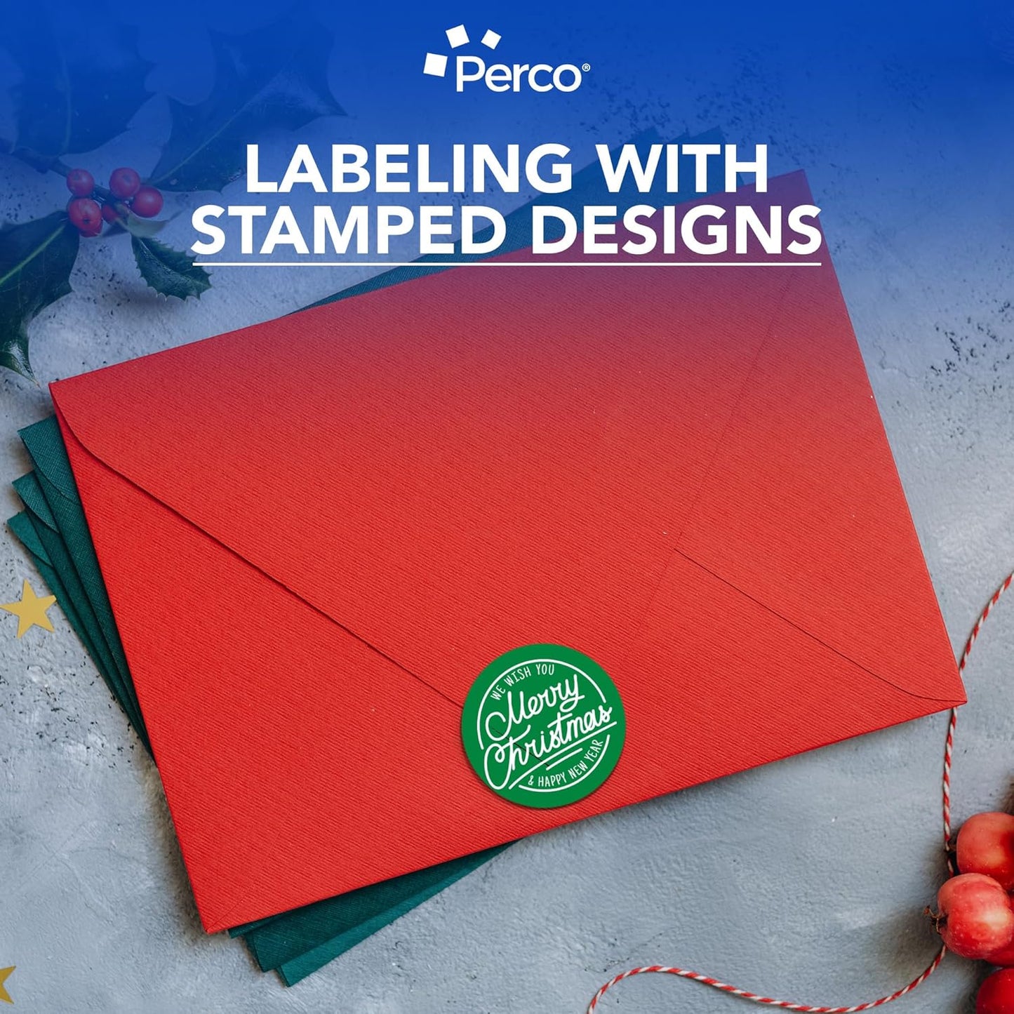 Perco Green 3-Inch Round Circle Dot Sticker Labels - Multi-Roll Pack (3 Rolls, 500 Labels Each) - Permanent Adhesive, Vibrant Colors, Strong Hold - Perforated for Easy Use - Made in USA