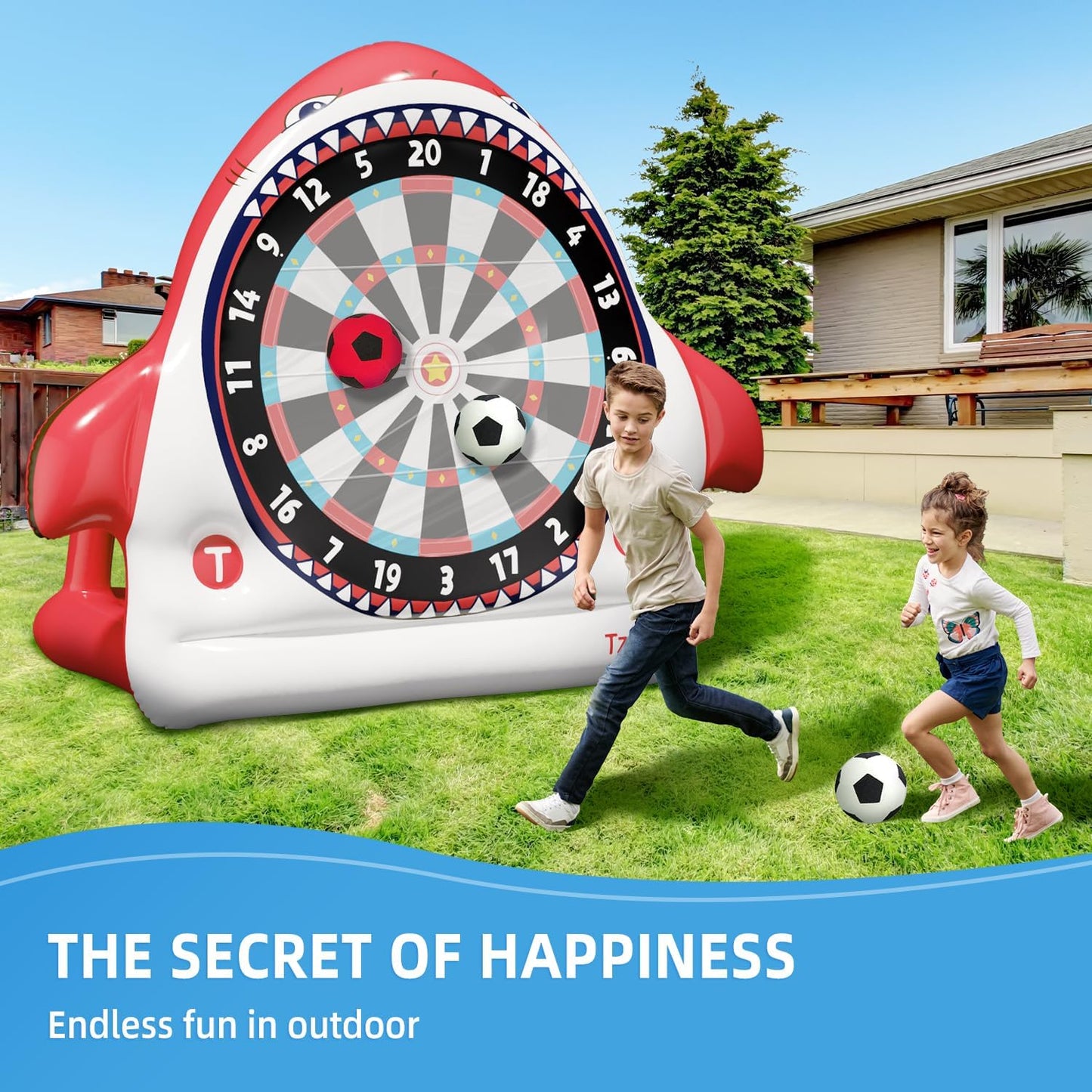 Inflatable Game Outdoor Giant Dartboard for Soccer Large Carnival Games Giant Outdoor Game-Fun Sports Games for Kids Adults, Backyard, Garden, Party, Summer Outdoor Play