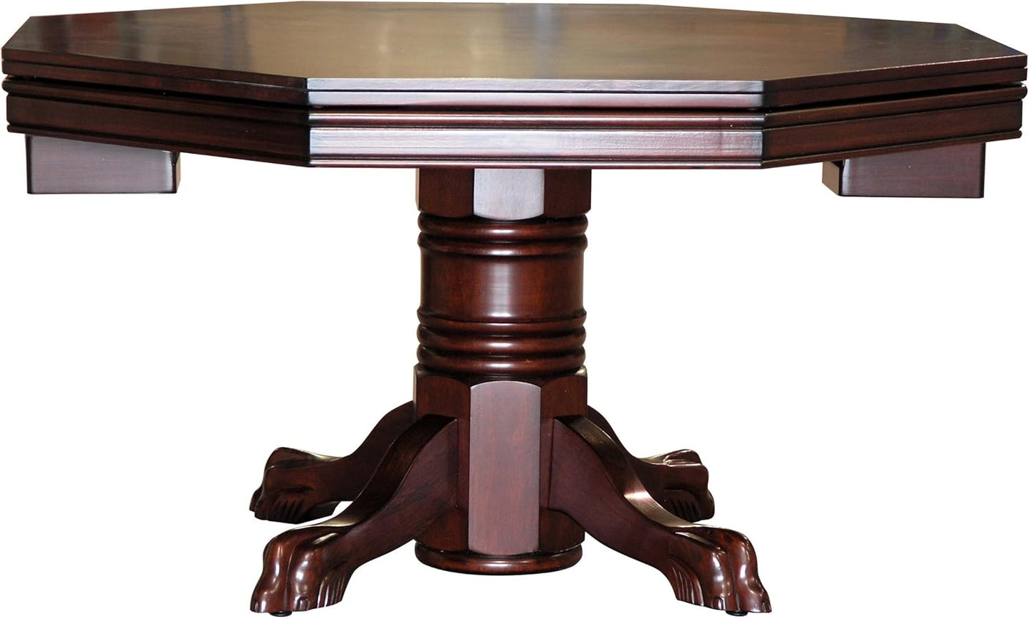 Combination 3 in 1 Poker/Game Table (Mahogany Finish)