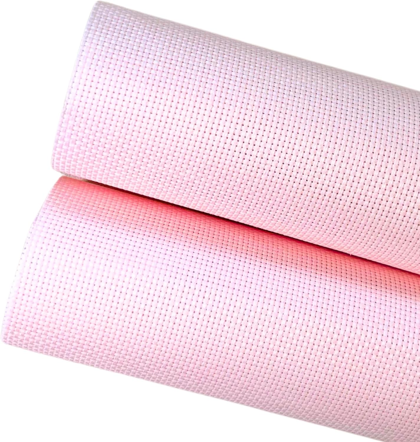 2 Sheets of Pink 11 Count Aida Cloth – 21 x 21 Inch Pre-Cut Fabric Squares – Cross Stitch Fabric – 100% Cotton – Ideal for Needlework & Embroidery – The Knotty Unicorn