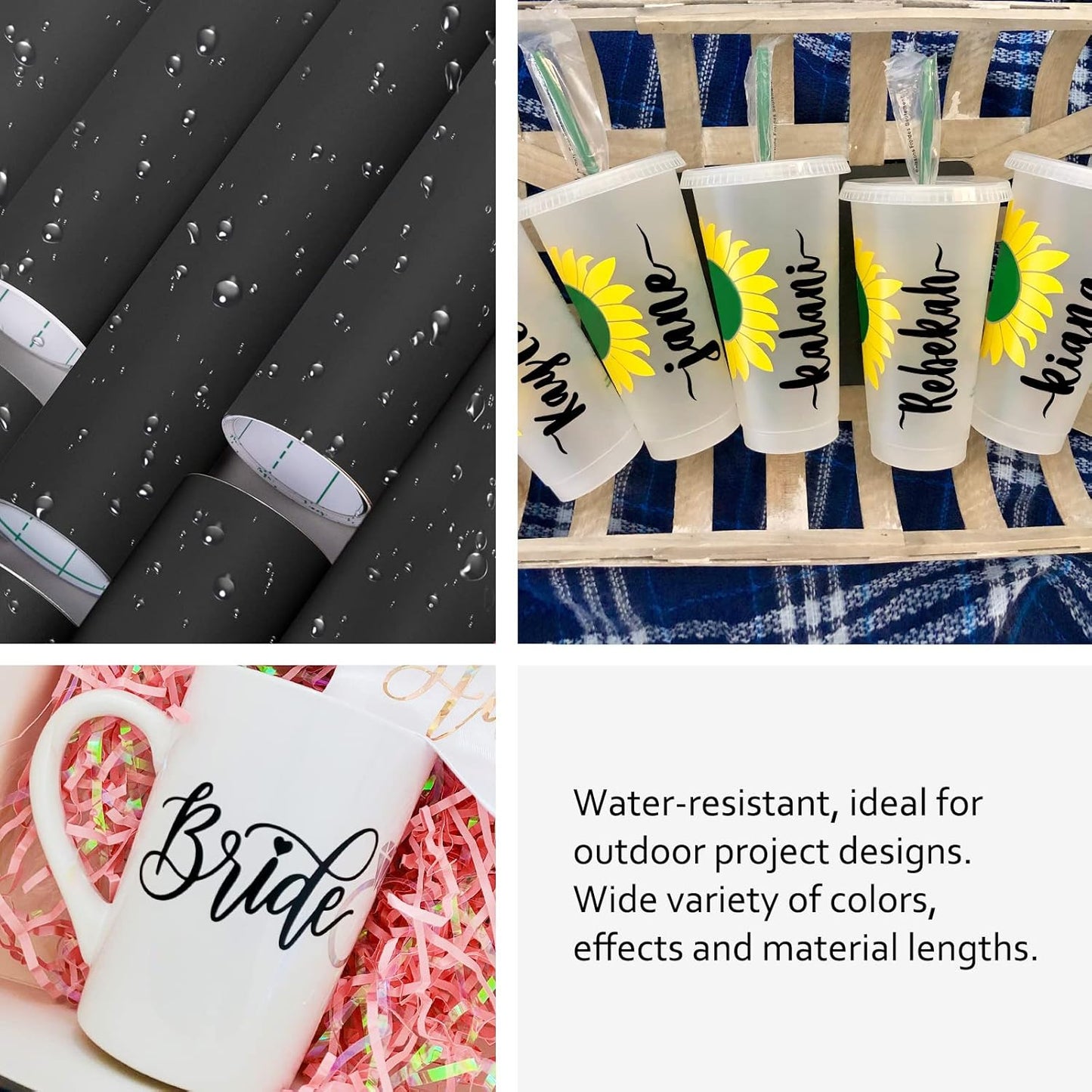 TECKWRAP 001 Smart Adhesive Vinyl Permanent,13in x 5ft, Vinyl for DIY Decal Projects, Compatible with Explore3/Maker3, Matte Ink Black