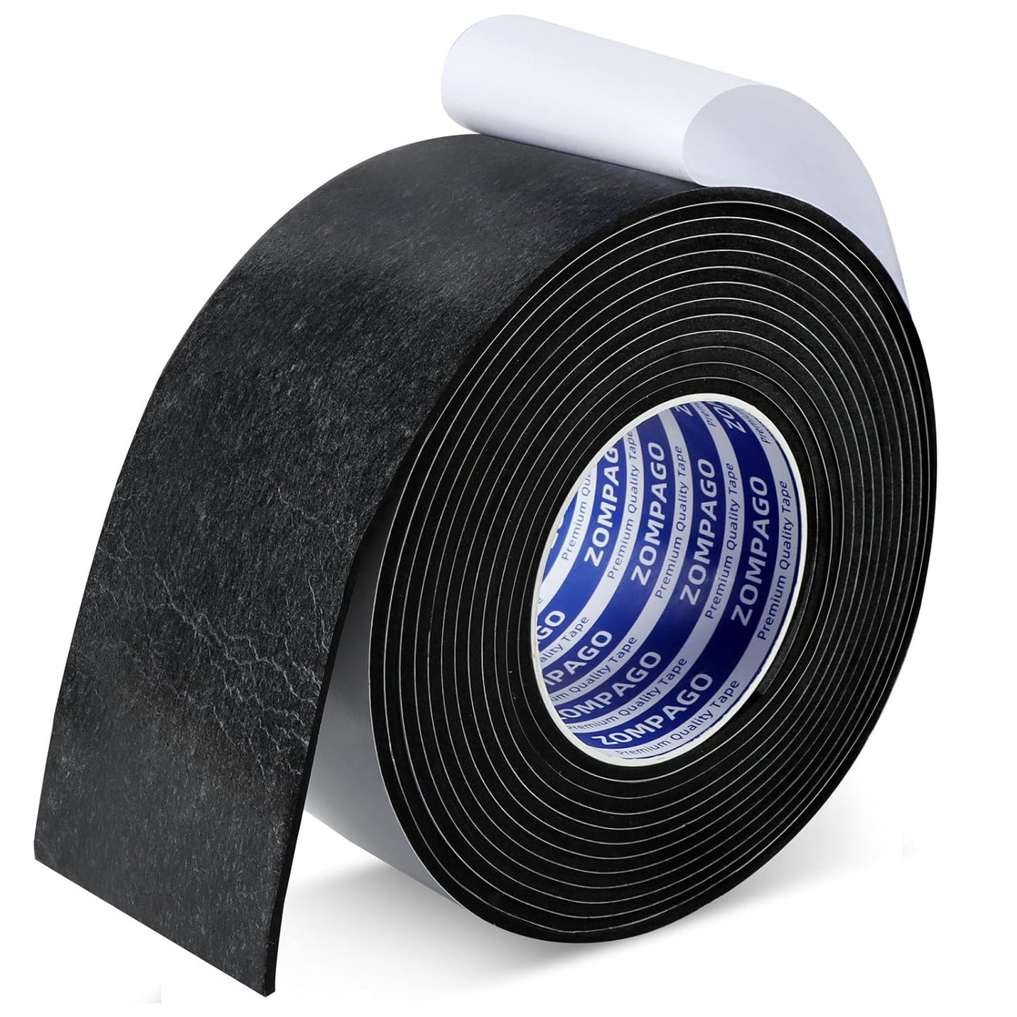 EVA Self - Adhesive Foam Tape | 16.4ft Length, 3.2in Widths,Black,| Winter - Ready Waterproof, Dustproof, Soundproof Weather Stripping for Windows, Doors & More to Block Chilly Drafts