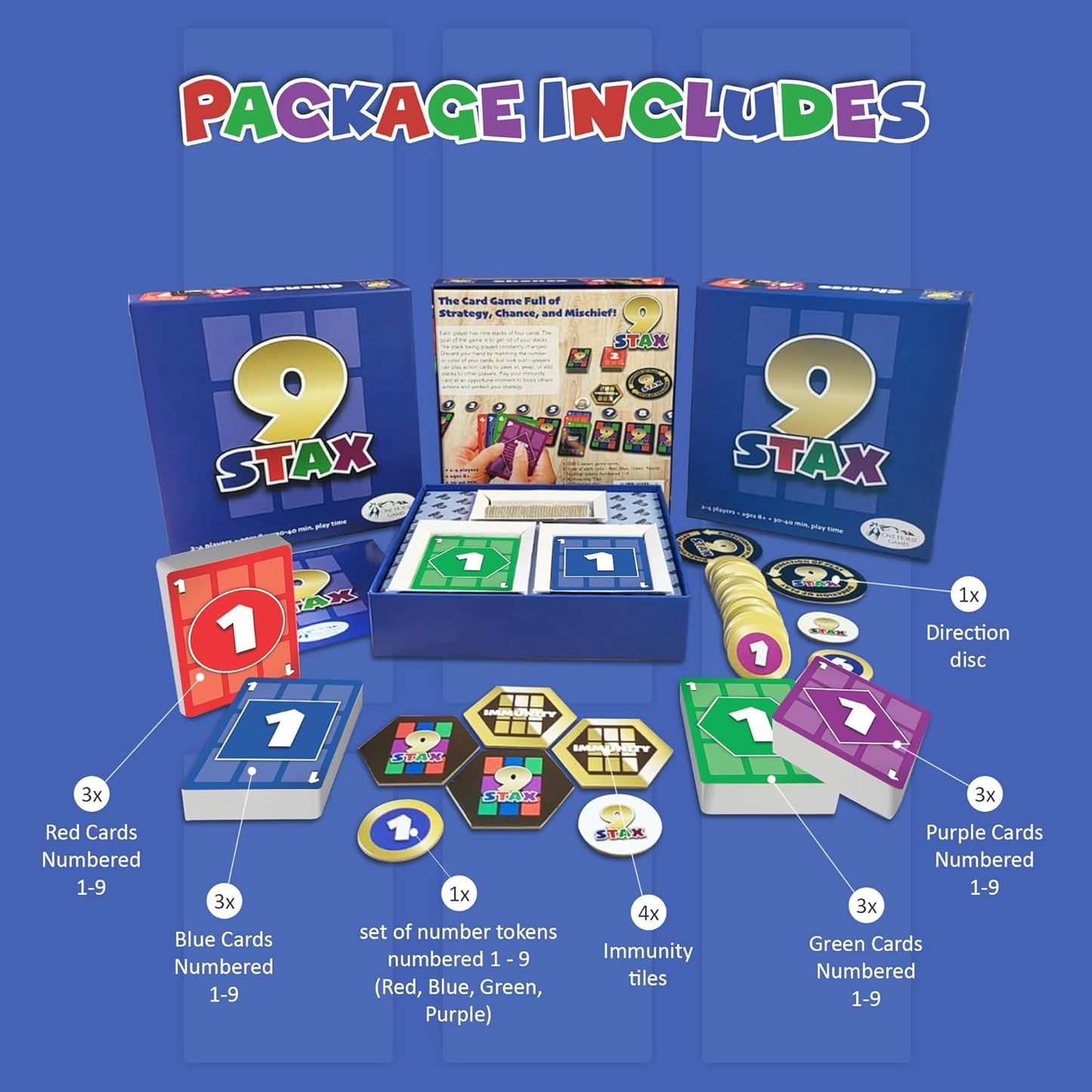 Card Game – Family-Friendly Card Game – Fun for Kids, Teens & Adults – Ideal for 2-4 Players – for Game Night, Family Night, Parties! (Base Game)……