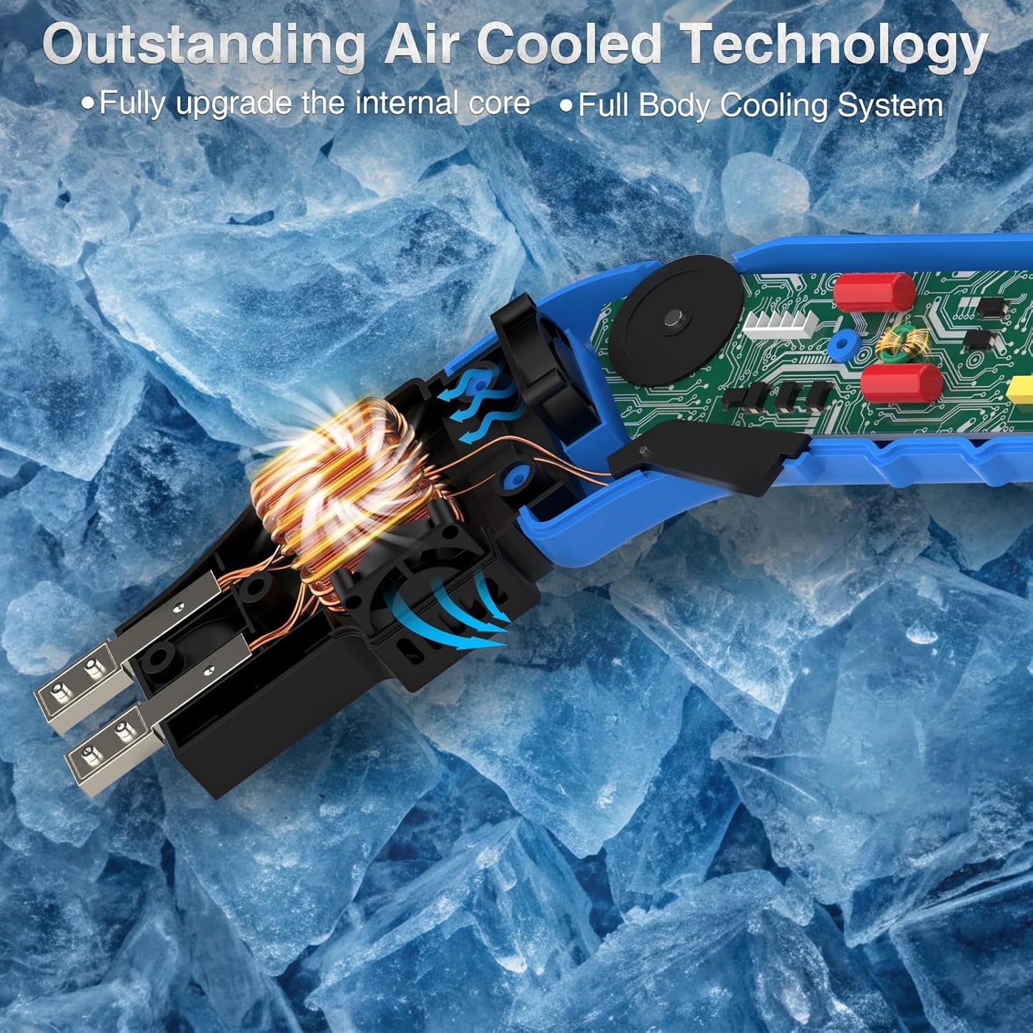 Hot Knife Foam Cutter Air Cooled 200W (4 Blades) Electric Hot Knife Styrofoam Cutter Foam Cutting Tool for EPP, EPS, XPS, EVA, EPE, PU, KT Board, Sponge