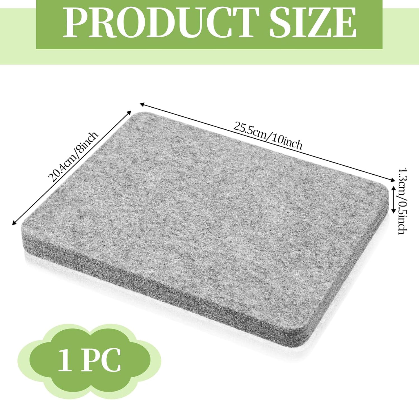 Needle Felting Pad, Grey Sponge Pad, 8×10 in Needle Felting Mat for Any Wool Felting Supplies