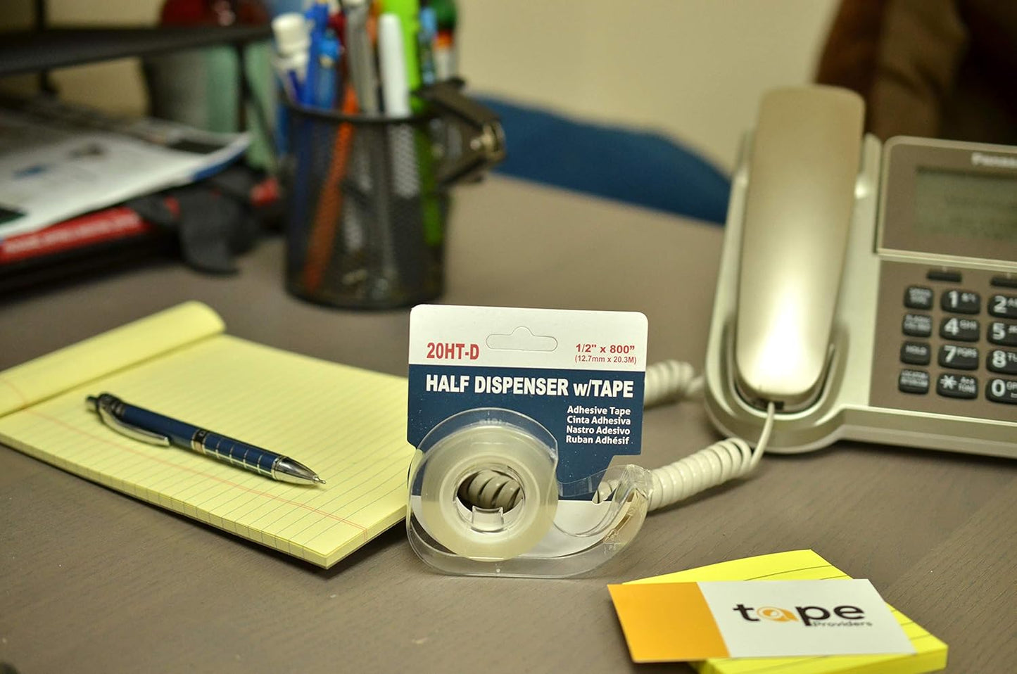 WOD OST20D Office Tape Clear Refill Rolls and Refillable Dispenser - 3/4 inch x 800 inches (24-Pack) for Craft Jobs, Office Work, Gift Wrapping, Repairing, and Envelope Sealing