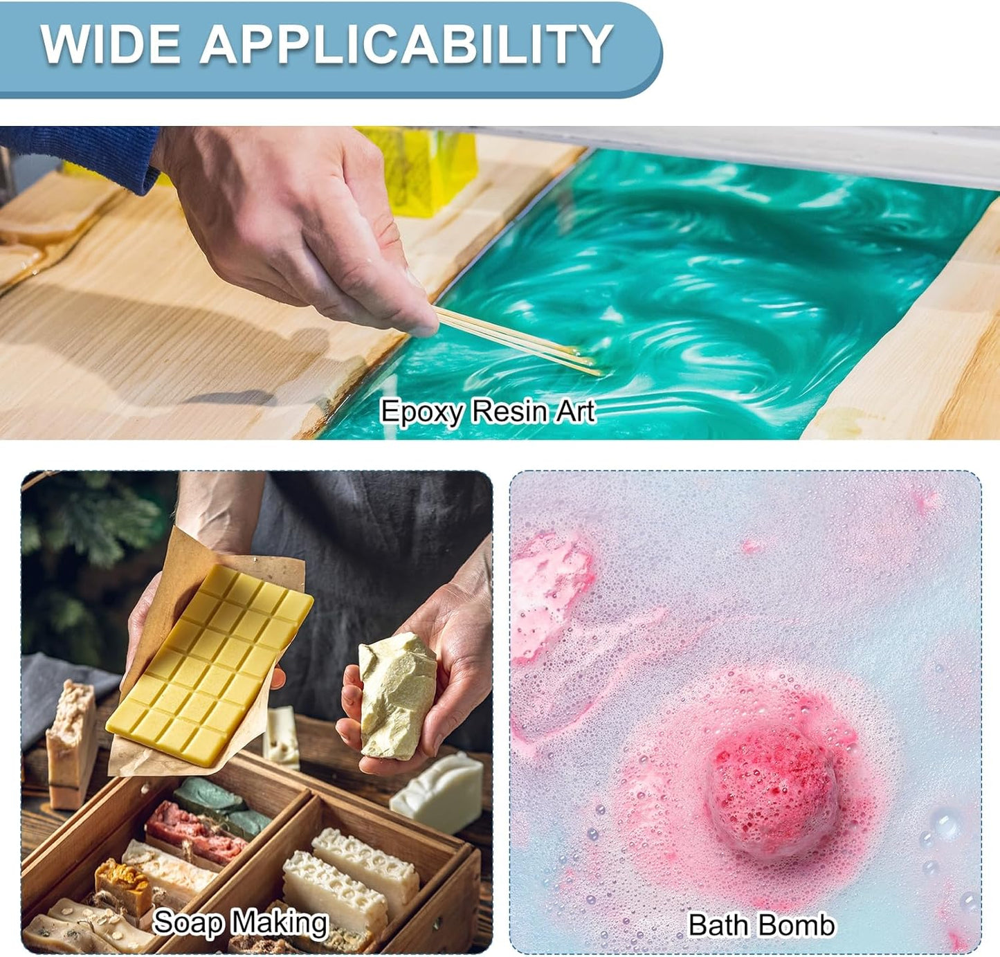 uxcell 10g/0.35oz Cosmetic Grade Mica Powder, 600 Mesh Mica Powder Natural Resin Epoxy Pigment Powders for Casting Resin, Candle Dye, DIY Nail Polish and Lip Gloss, Silver Gray