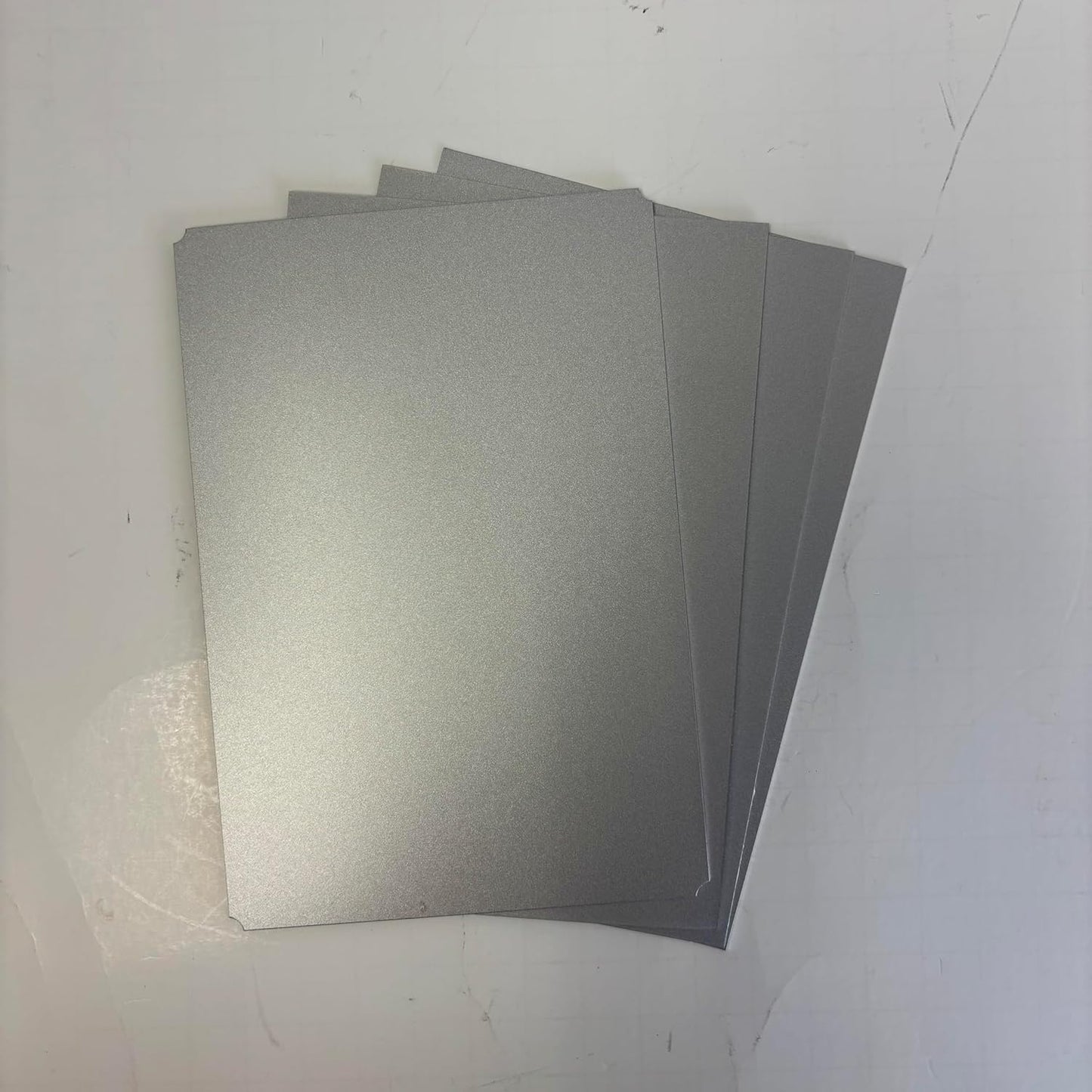 Blank Metal Plates for Laser Engraving - 4 Pack | Aluminum Sheets 0.020" Thick | CO2, Diode, Fiber Laser Compatible | Multiple Sizes & Colors (Silver (engraves black), 1x8.25 inch)