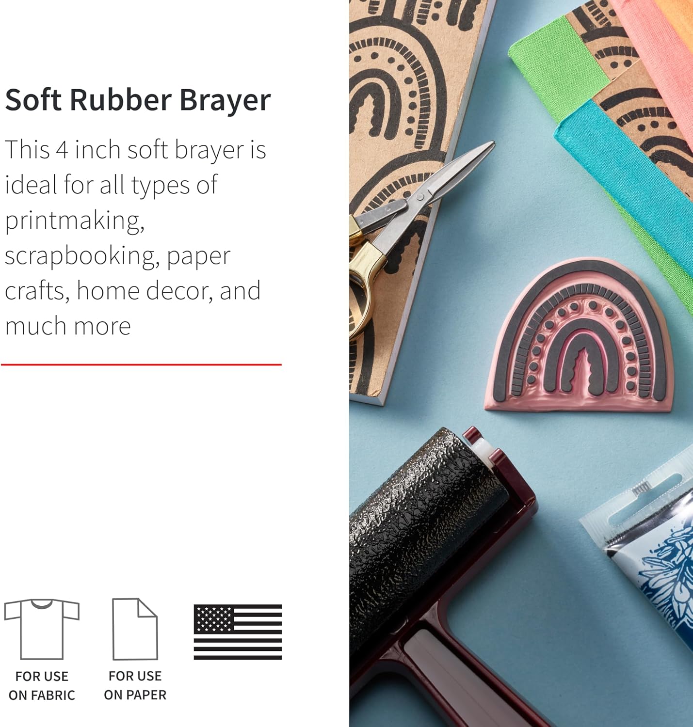 Speedball Art Products Company 004117 004117 Soft Rubber Brayer (Pack of 2)