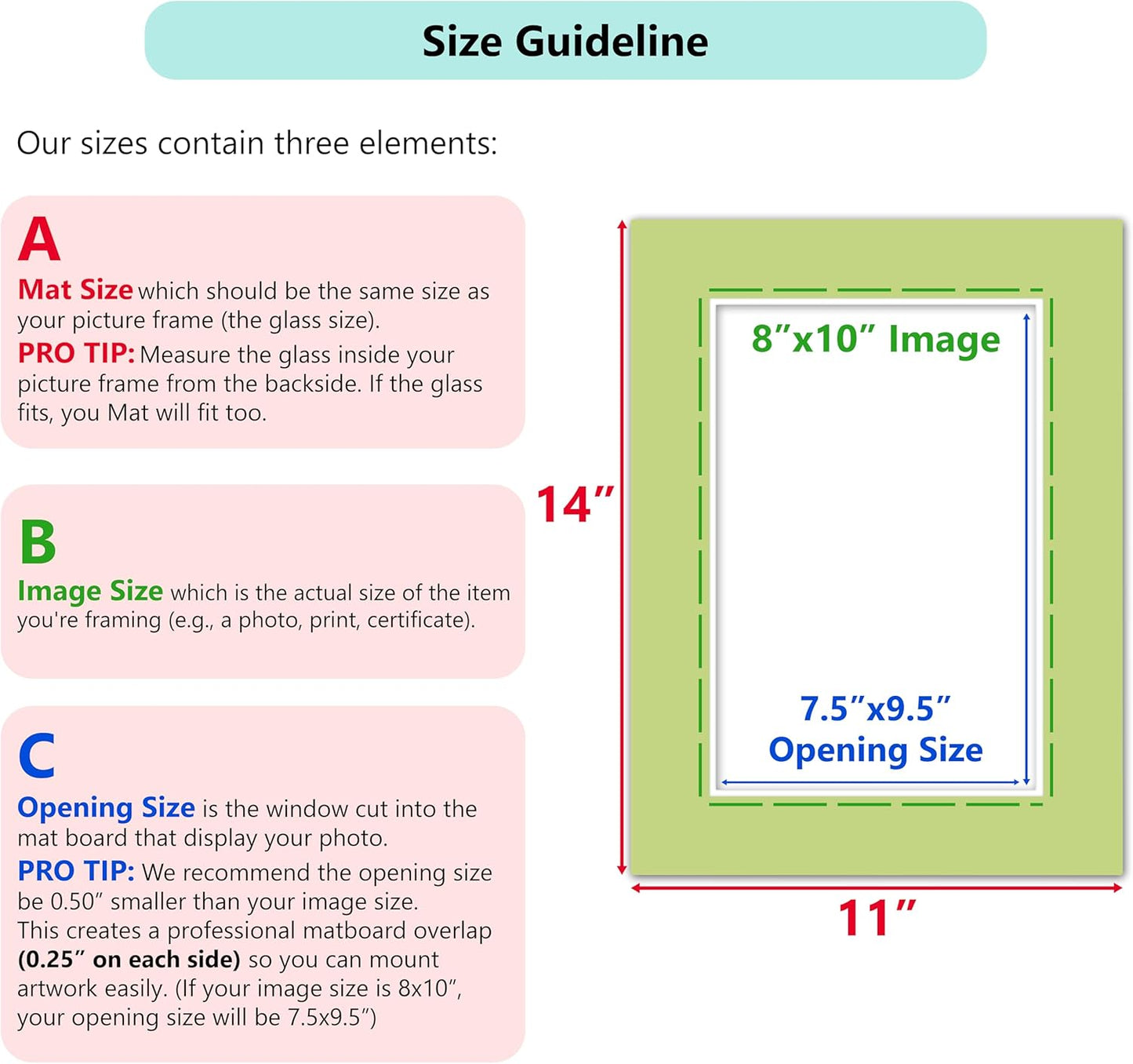 Poster Master Silver Matboard – 4-Ply Acid-Free Picture Mat Board with 45° Beveled Cut, Made in USA, Custom Cut to Any Size, 1/16" Thickness for Framing & Displays