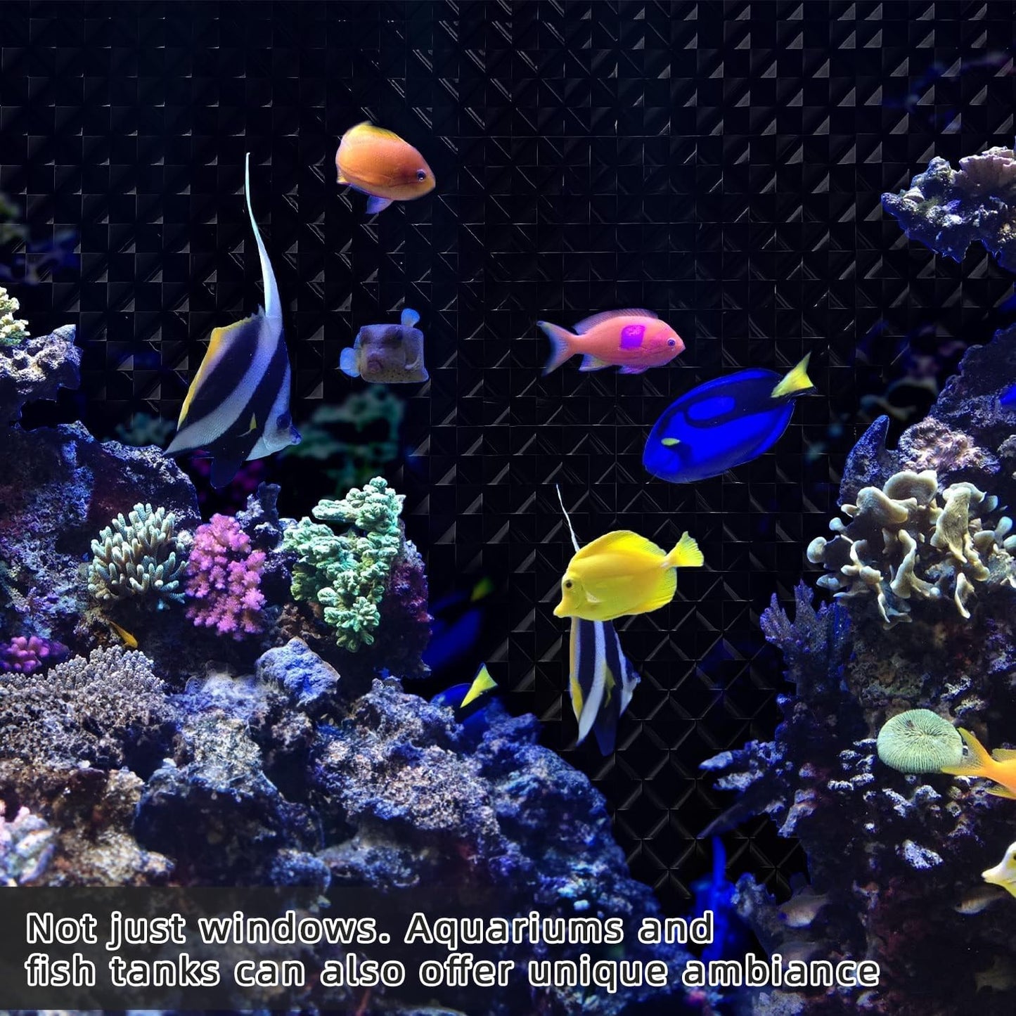 Qualsen Blackout Window Film, 𝟑𝐃 𝐕𝐢𝐬𝐮𝐚𝐥 𝐀𝐩𝐩𝐞𝐚𝐥 100% Light Sun Blocking Privacy Film for Glass Windows, Removable No Glue Black Out Window Tint for Home Day Sleep Garage 17.4×78.7inch