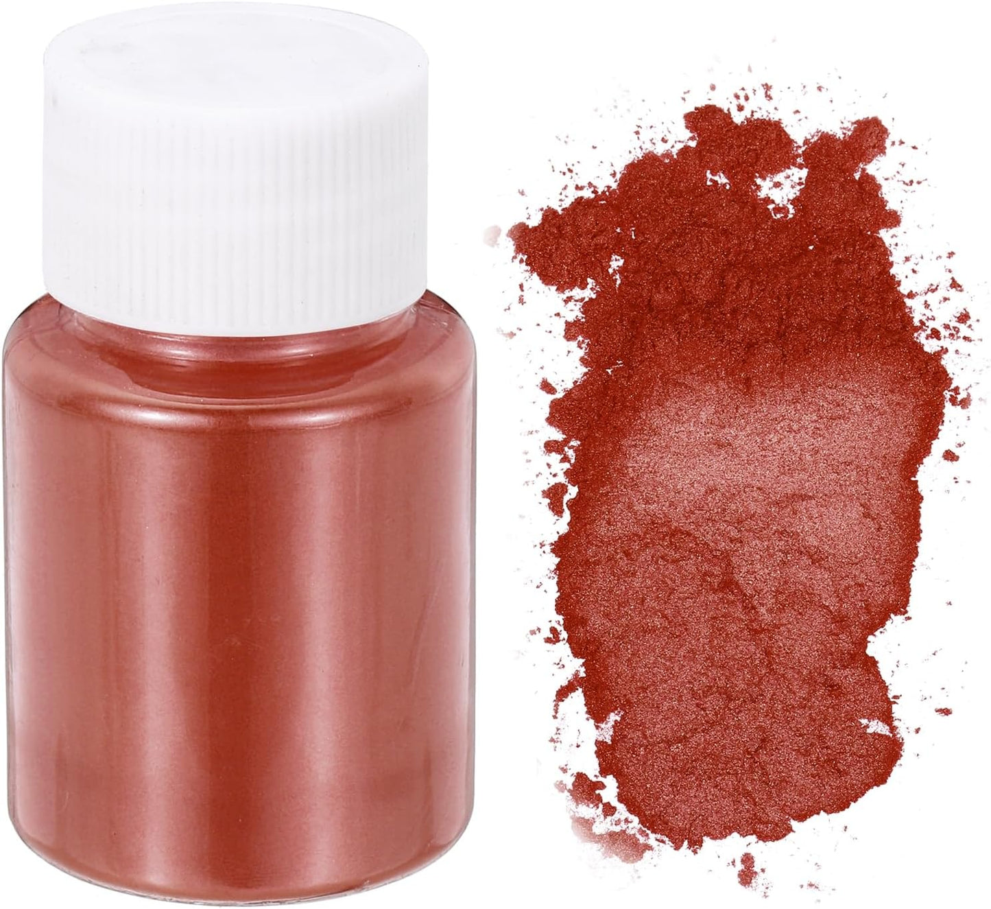 uxcell 10g/0.35oz Cosmetic Grade Mica Powder, 600 Mesh Mica Powder Natural Resin Epoxy Pigment Powders for Casting Resin, Candle Dye, DIY Nail Polish and Lip Gloss, Wine Red