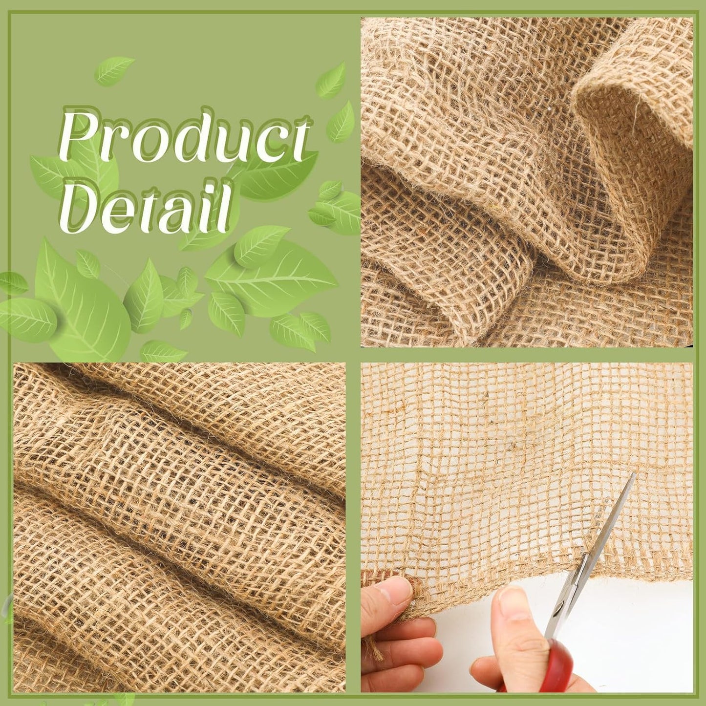 Buryeah 40 Inch x 72 ft Burlap Fabrics Roll Natural Jute Burlap Tree Wraps Protector Winter Frost Plant Blankets Cloth Weed Barrier Fabric Garden Plants for Winter Outdoor Trees Shrubs Party