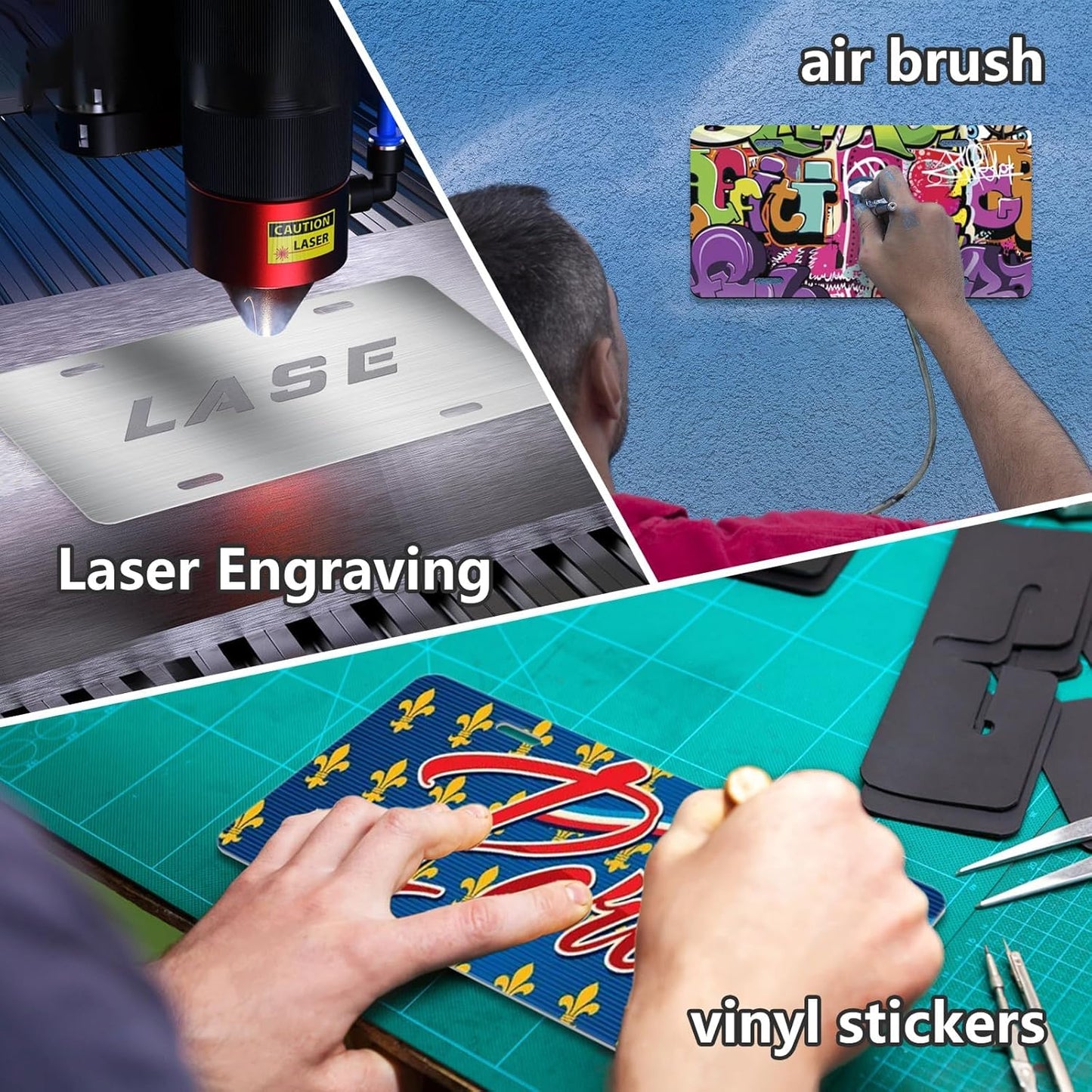 30 Pack 0.65mm Black Aluminum Plate Blanks for Custom Design Work - Automotive Blank Plates for Vinyl, UV Printing, Laser Engraving Personalized Metal Tags,6X12 Inch (30Pack)