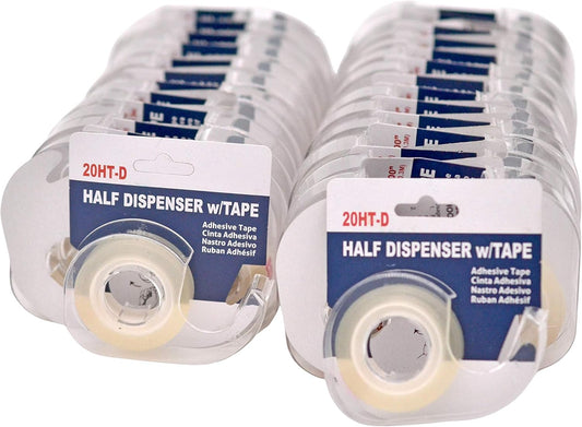 WOD OST20D Office Tape Clear Refill Rolls and Refillable Dispenser - 3/4 inch x 800 inches (96-Pack) for Craft Jobs, Office Work, Gift Wrapping, Repairing, and Envelope Sealing